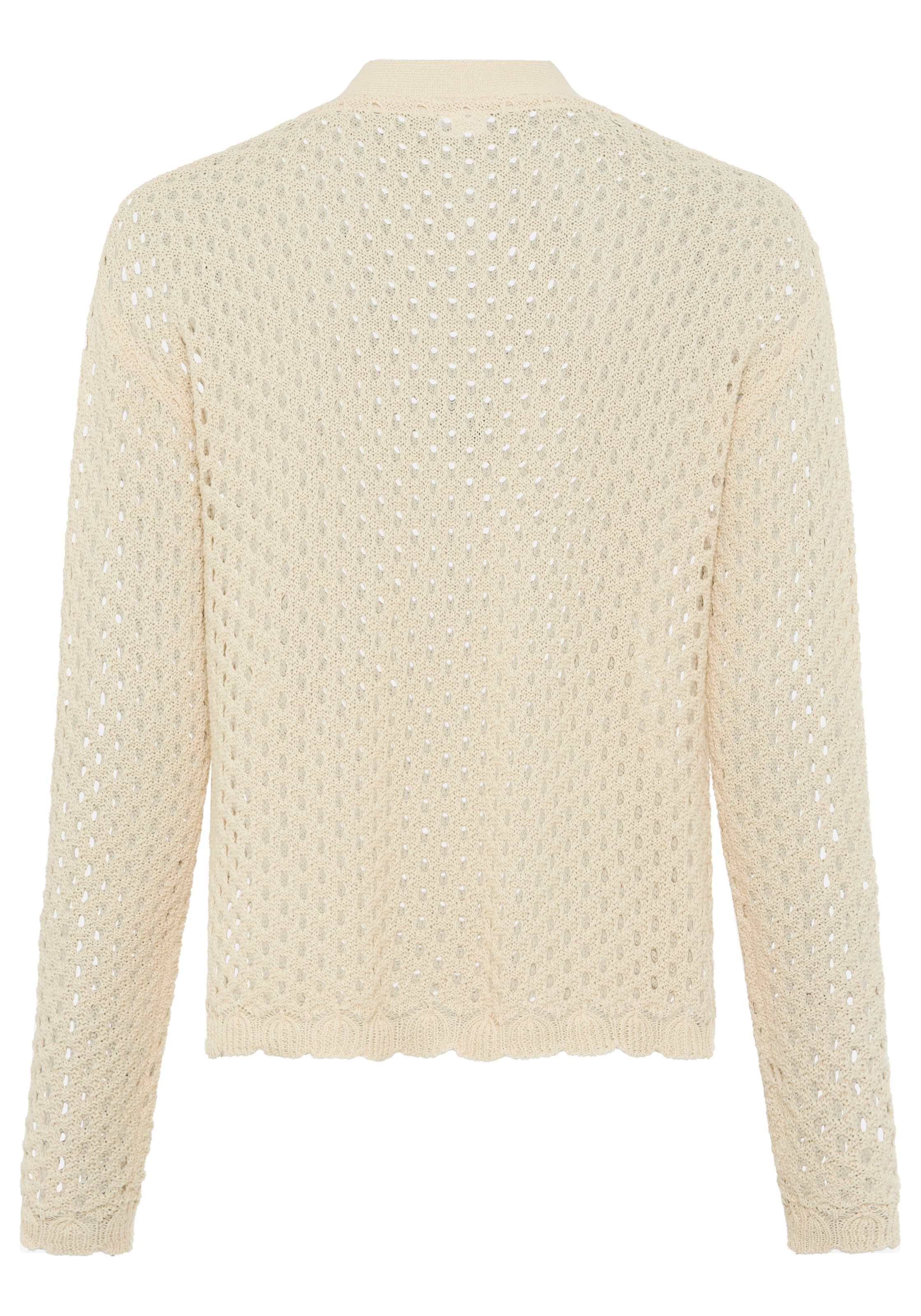 KangaROOS Veste en tricot ajouré casual Stil, Langarm, bequeme Passform, Ajourstrick