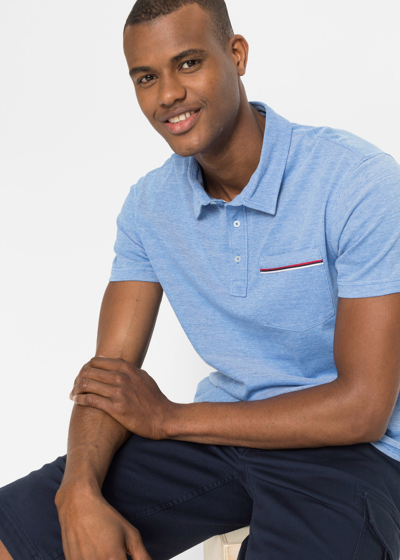 bonprix Poloshirt »Piqué-Poloshirt aus reiner Baumwolle (2er Pack)« Packung, 2, 2 Stk. Regular fit, Kurzarm, für Freizeit und Büro, aus Baumwolle
