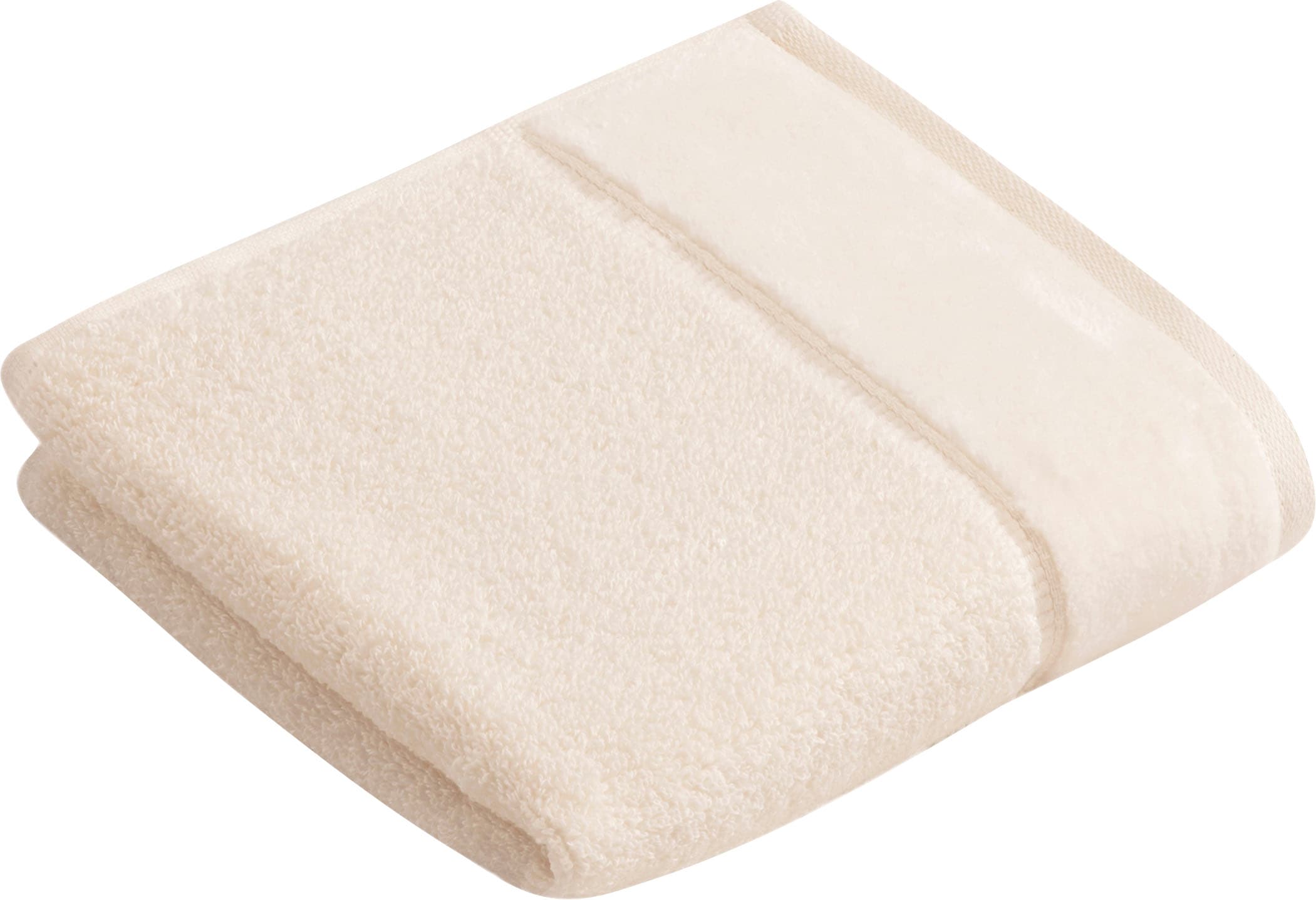 Image of Vossen Gaestehandtuecher "Pure" im Set, Baumwolle & VEGAN, mit eleganter Veloursbordüre