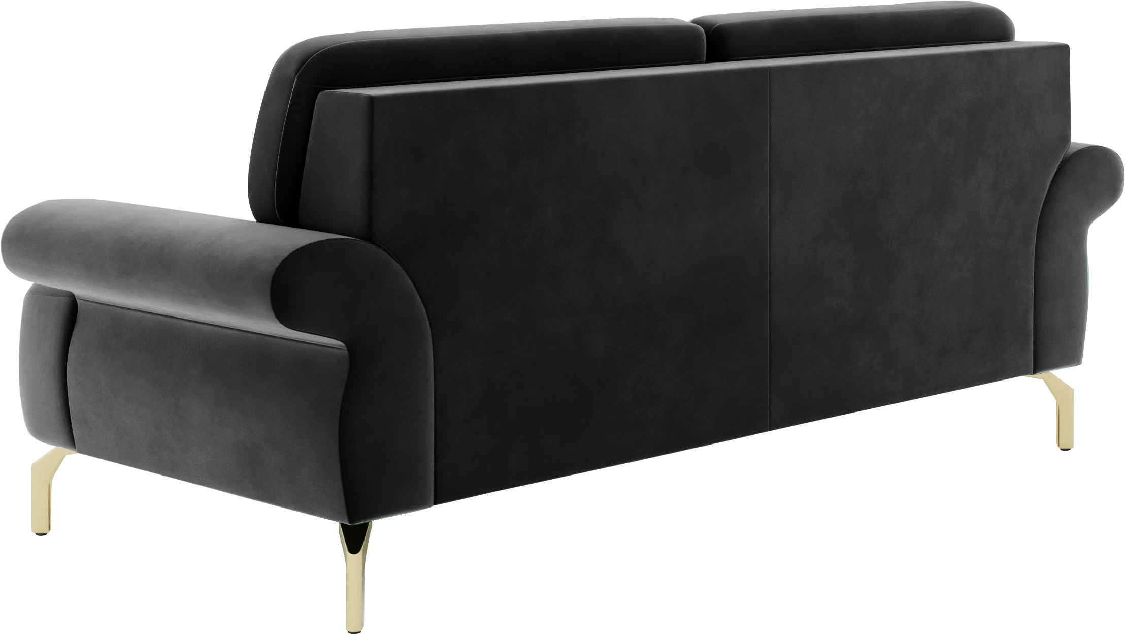 sit&more 2,5-Sitzer »Orient 1«, inkl. 2 Zierkissen mit Strass-Stein, goldfarbene Metallfüsse