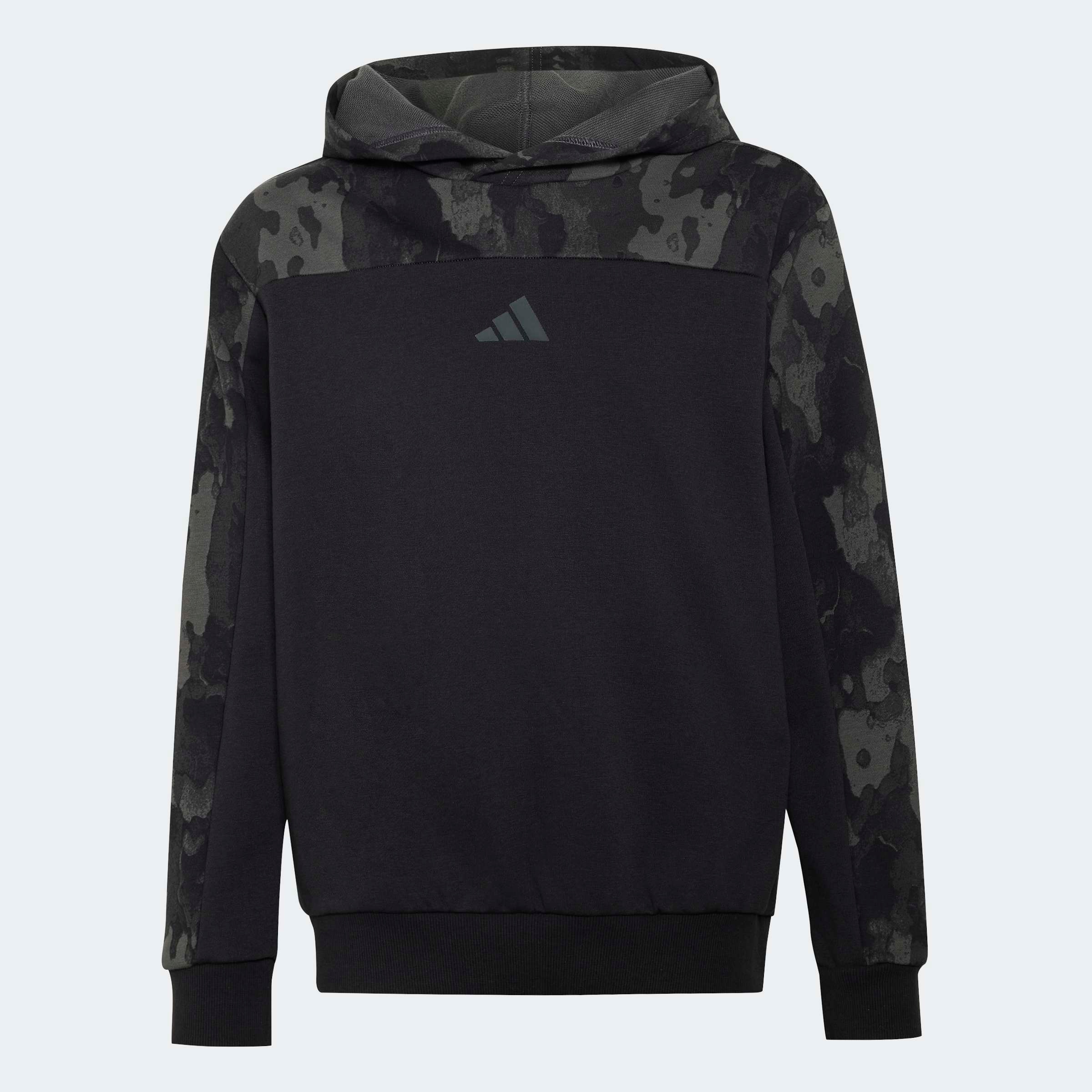 Image of adidas Sportswear Kapuzensweatshirt "SEASONAL ESSENTIALS KIDS HOODIE, CAMOUFLAGE, FRENCH TERRY", für Kinder, mit Rundhalsausschnitt, ohne Verschluss, in normaler Länge