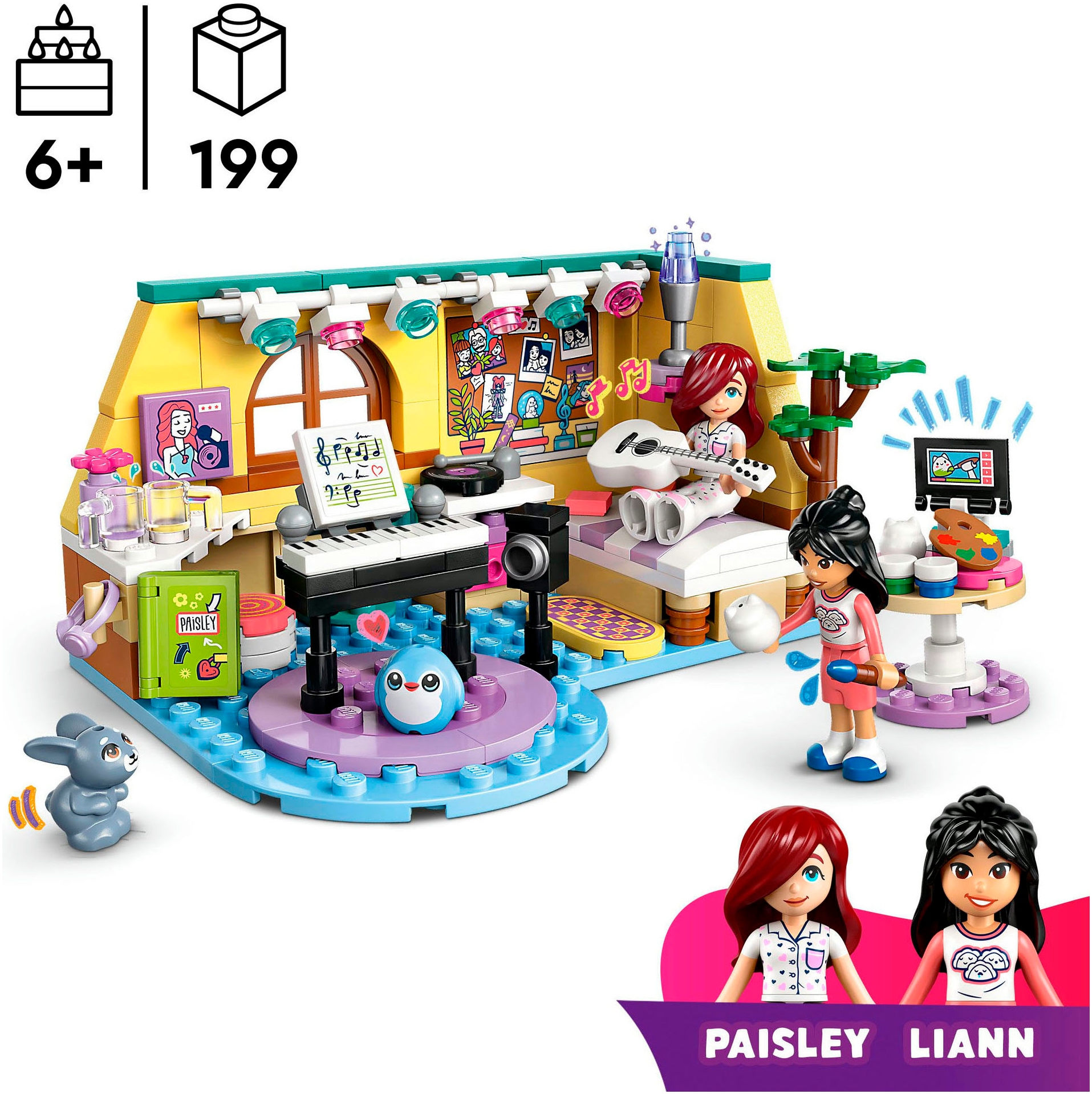 LEGO® Konstruktionsspielsteine »Paisleys Zimmer (42647), LEGO Friends« Made in Europe
