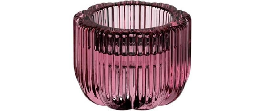 Villeroy & Boch Kerzenhalter »Fleur cassis, 6 Stück« Eleganter Kerzenhalter aus farbigem Glas
