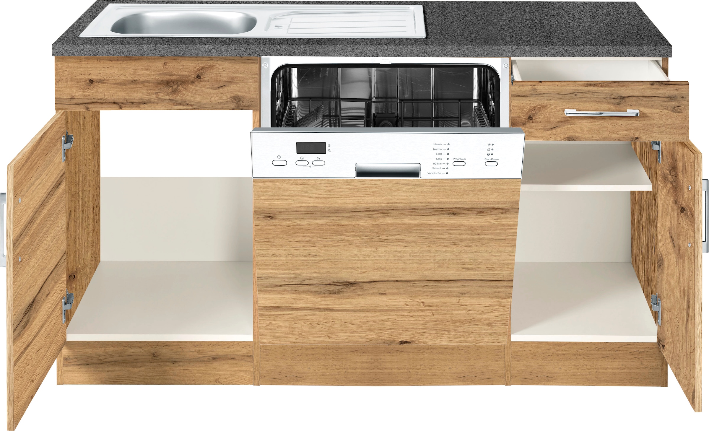 KOCHSTATION Cuisine d'angle »KS-Colmar« sans appareils électriques, largeur d'installation 210/300 cm