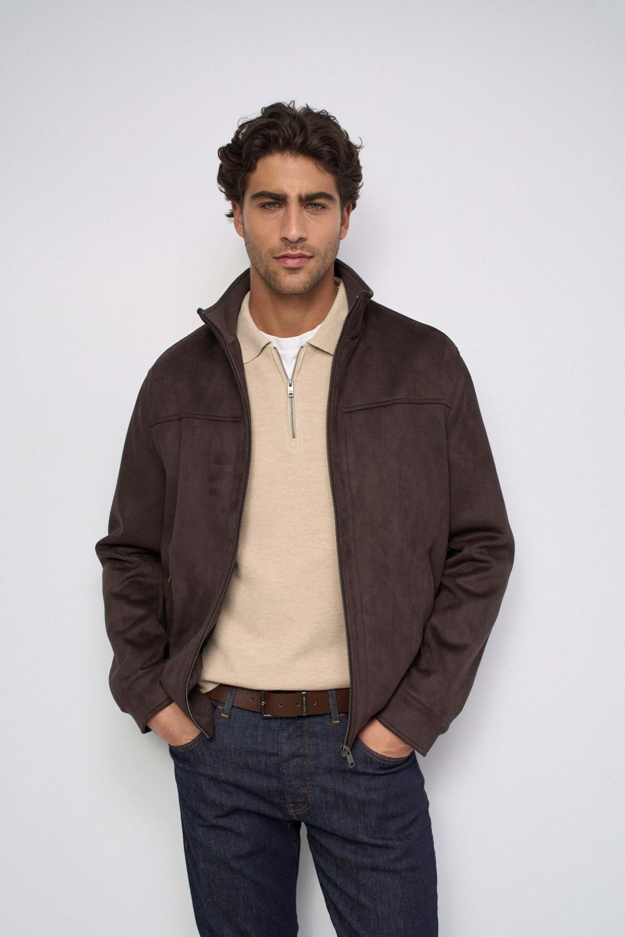 Salsa Veste en imitation cuir »Salsa Jeans Kunstlederjacke Faux Suede«