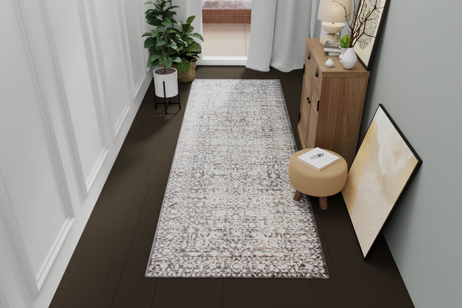 Image of CosmoLiving by Cosmopolitan Läufer »Lennox LX20B«, rechteckig, 8 mm Höhe, Vintage, Orient-Optik, dezenter Glanz, Wohnzimmer bei Ackermann Versand Schweiz