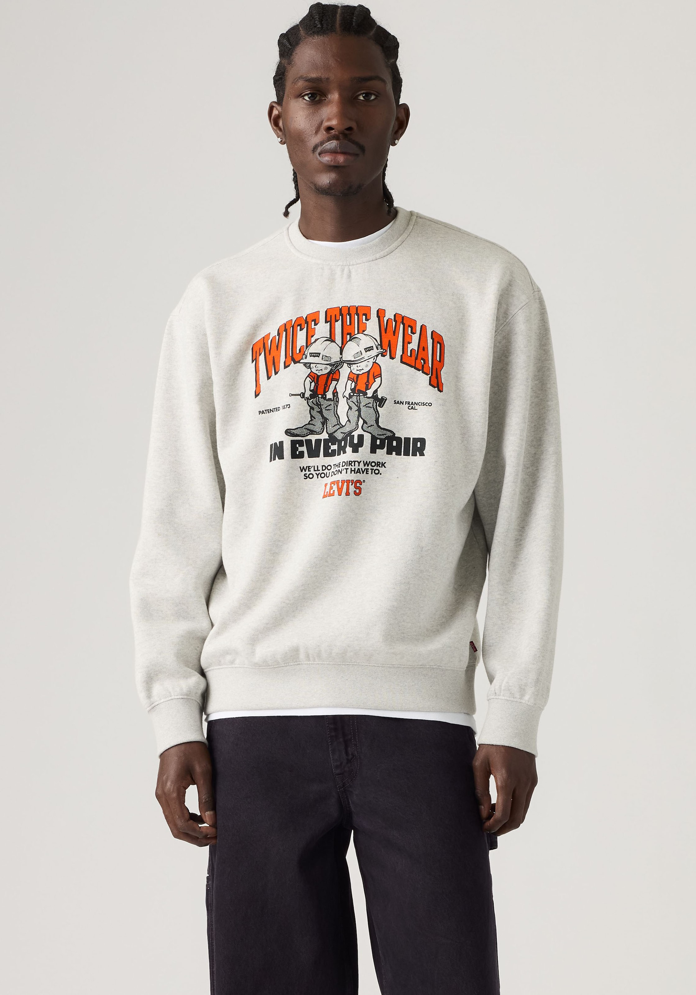 Image of Levis Sweatshirt "RELAXD GRAPHIC CREW", Ärmelabschluss und Saum mit angesetzten elastischen Bündchen