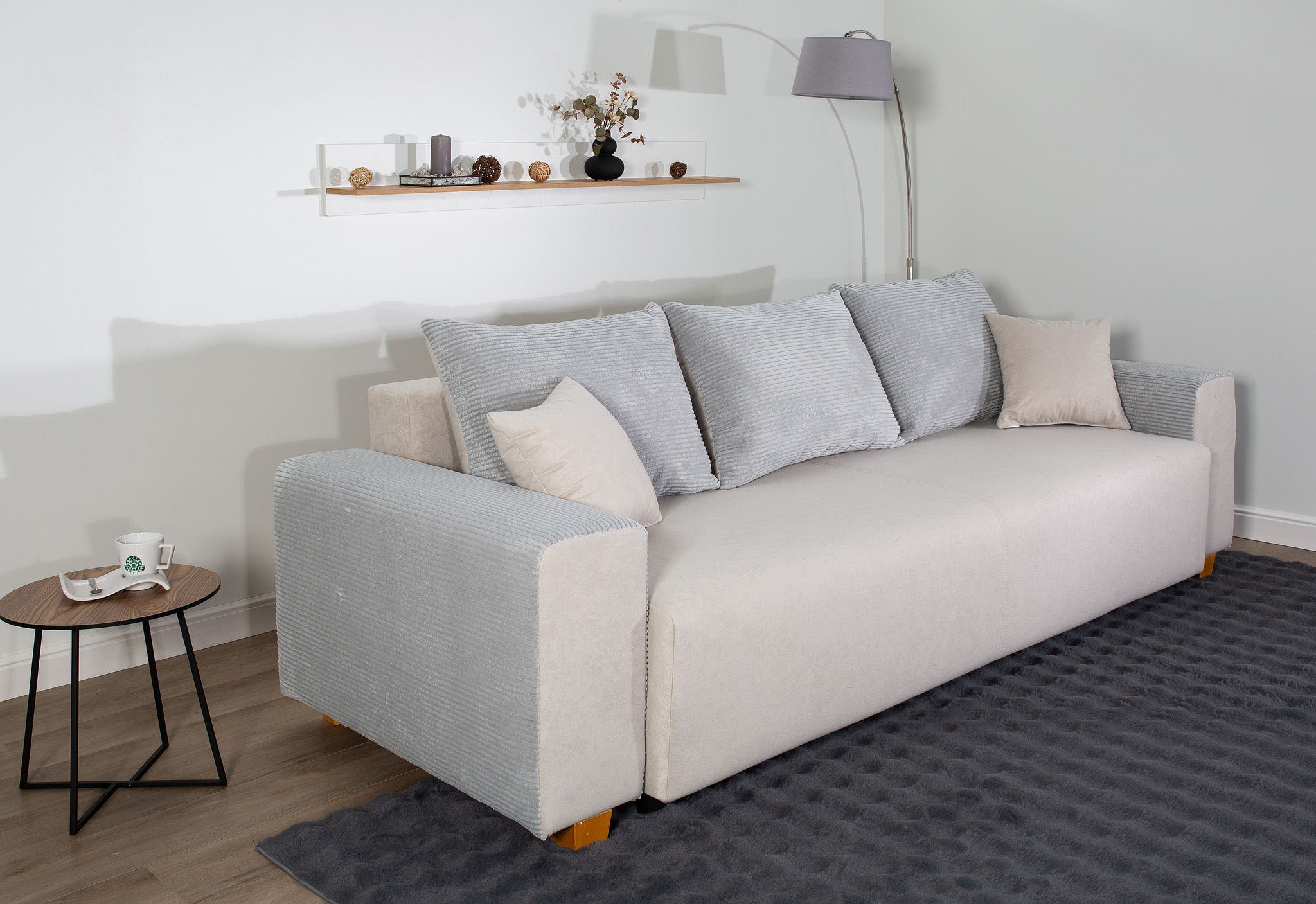 COLLECTION AB Schlafsofa »Yves, Liegefläche (B/T): 142/194 cm« inkl. Bettfunktion, Bettkasten, Federkern & Zierkissen