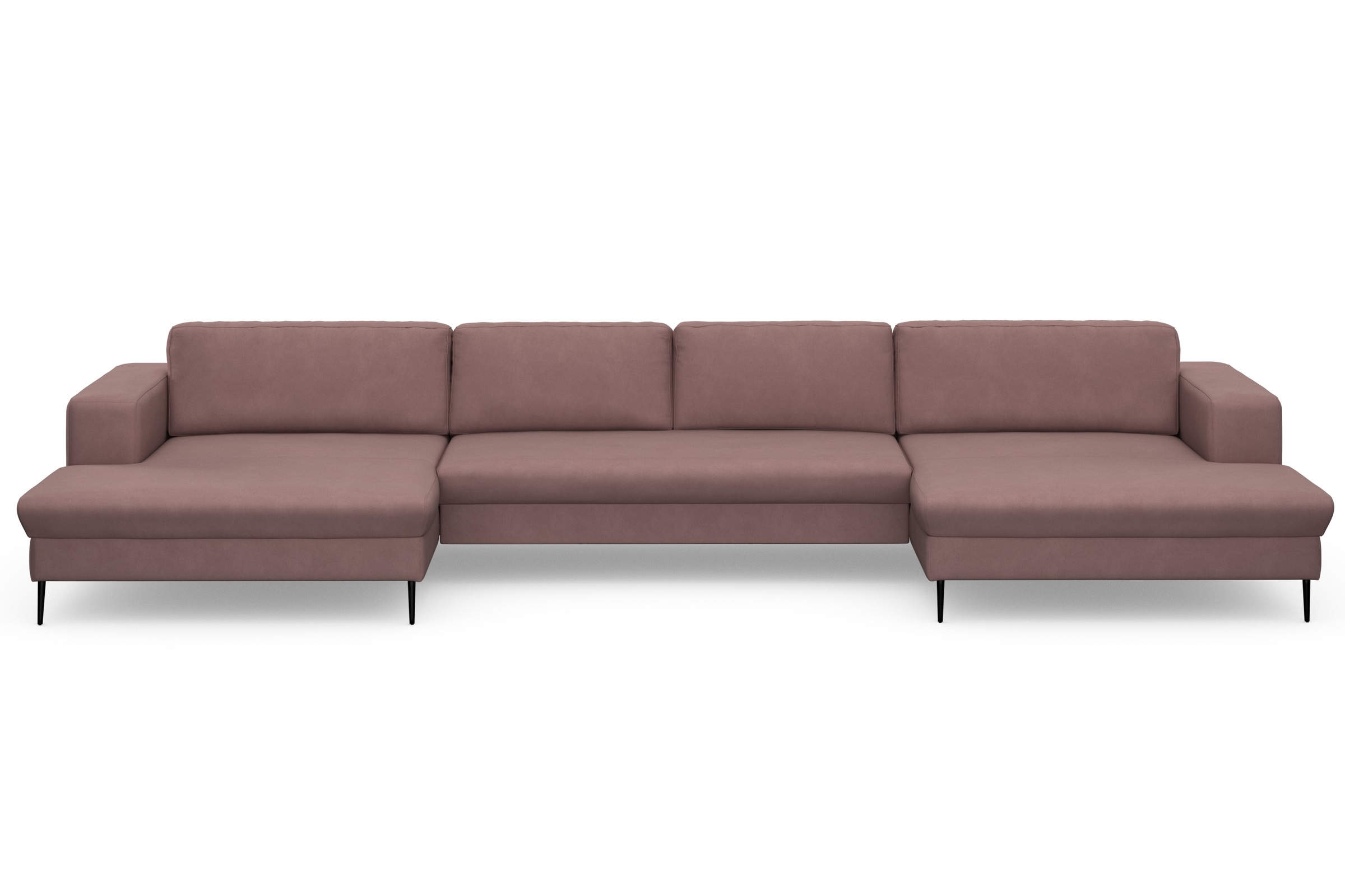 DOMO collection Wohnlandschaft »Modica U-Form«, XXL, in moderner Optik mit, 2 grosszügigen Recamieren, auch in Cord