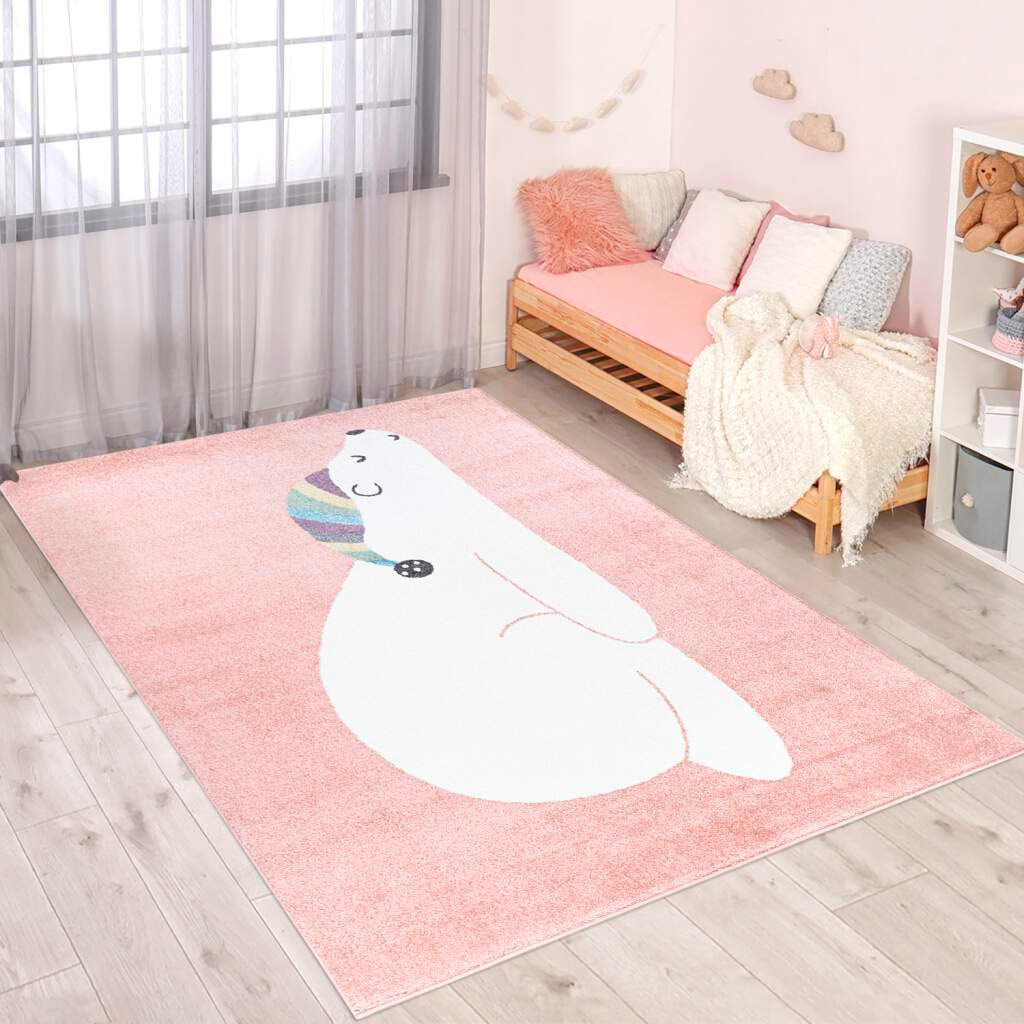 Kinderteppich »ANIME921«, rechteckig, Kinderzimmer Teppich Modern mit Mond, Blumen,...
