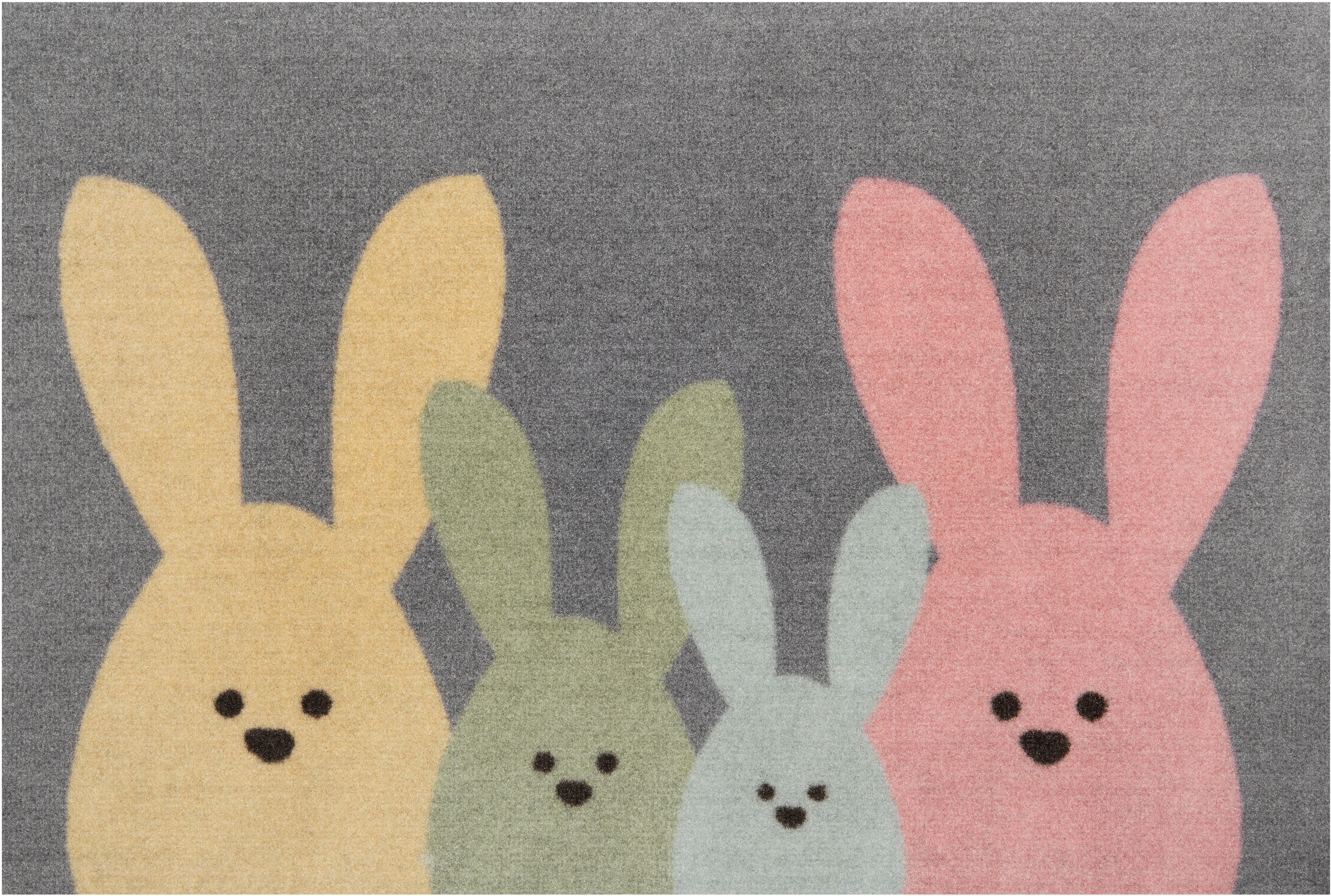 ♕ HANSE Home Fussmatte »Bunny Family«, rechteckig, Schmutzfangmatte, In-&  Outdoor, Rutschfest, Waschbar, Türmatte, Ostern versandkostenfrei auf