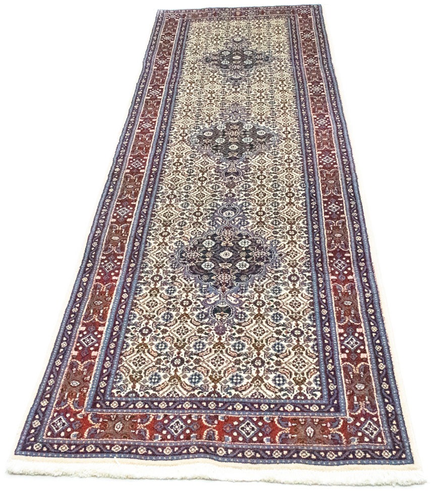 Image of morgenland Wollteppich »Moud Teppich handgeknüpft beige«, rechteckig, 10 mm Höhe bei Ackermann Versand Schweiz