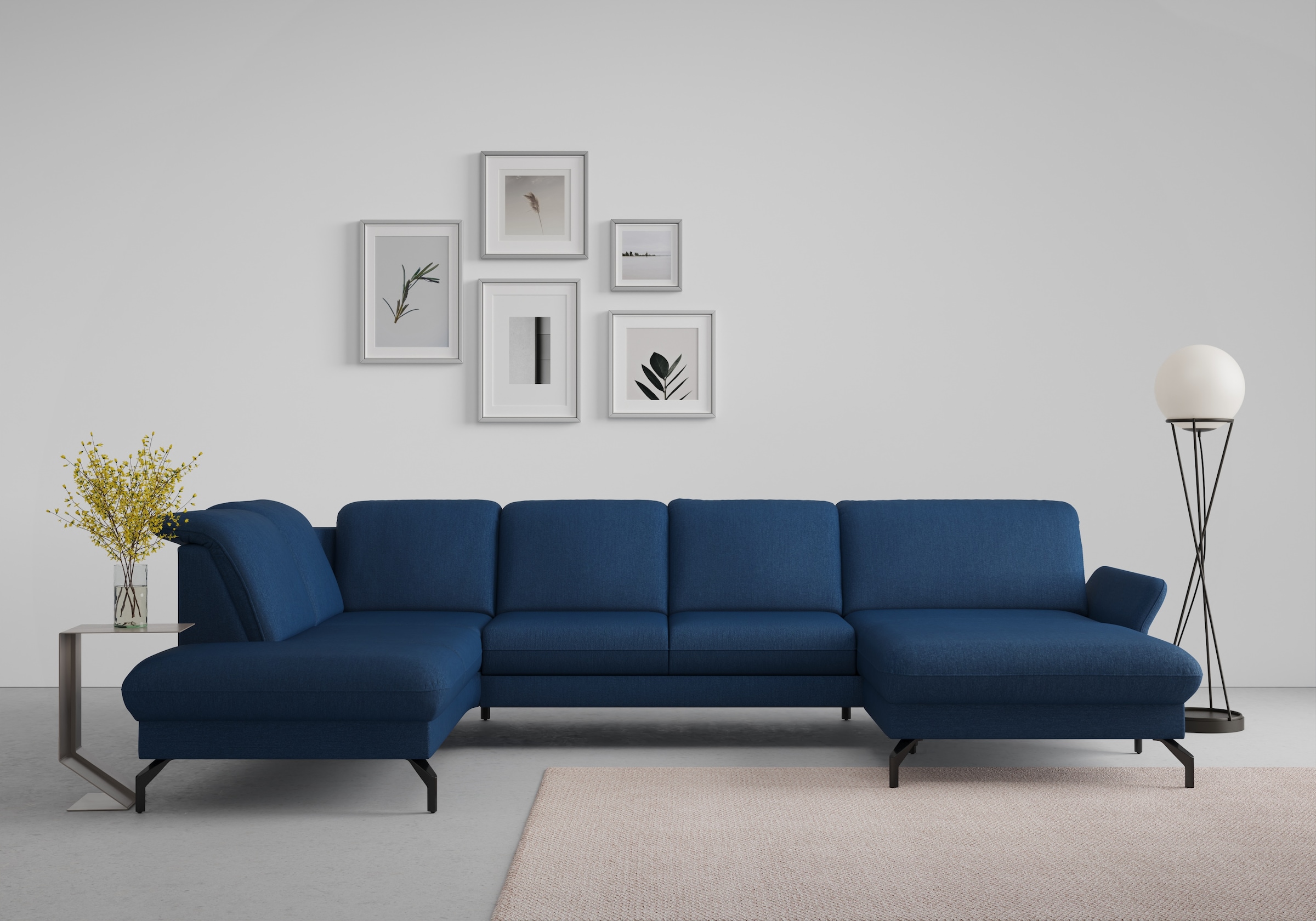 Image of sit&more Wohnlandschaft "Fashion U-Form" wahlweise mit Kopfteilverstellung, Vorziehsitz, motorisch, Metallfüsse