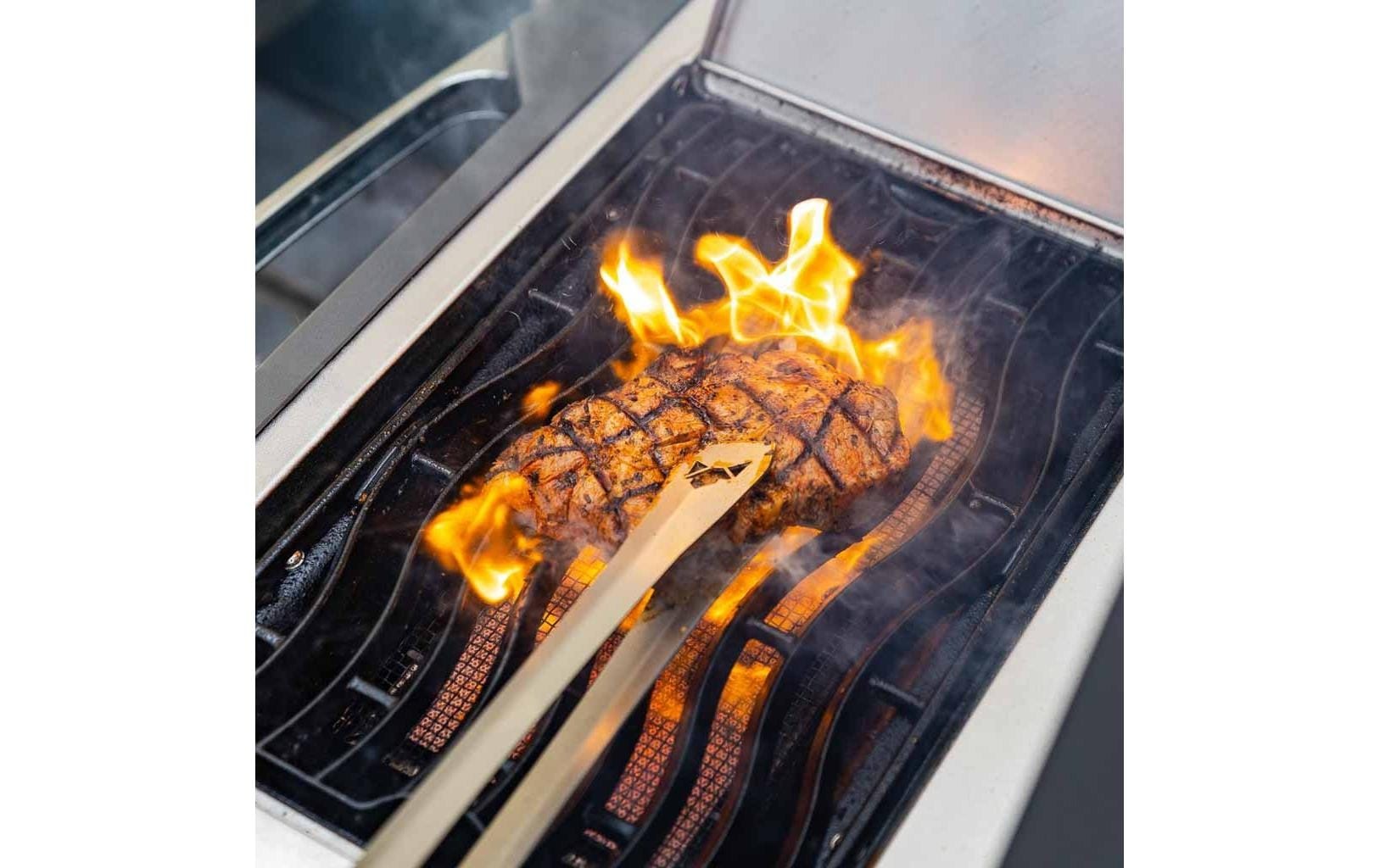 Fennek Grill Grillzange »gross Silberfarben«