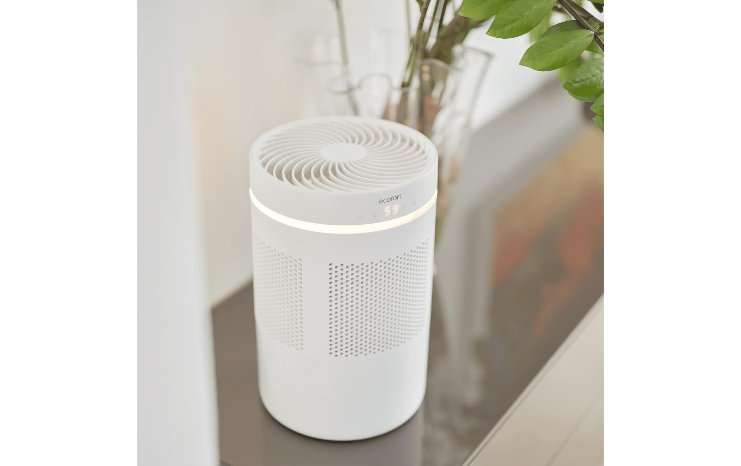   Luftbefeuchter »Ecofort ecoQ HumidAir E300« 4 l Wassertank Gegen trockene Luft: Hygienischer Luftbefeuchter mit waschbarem Filter