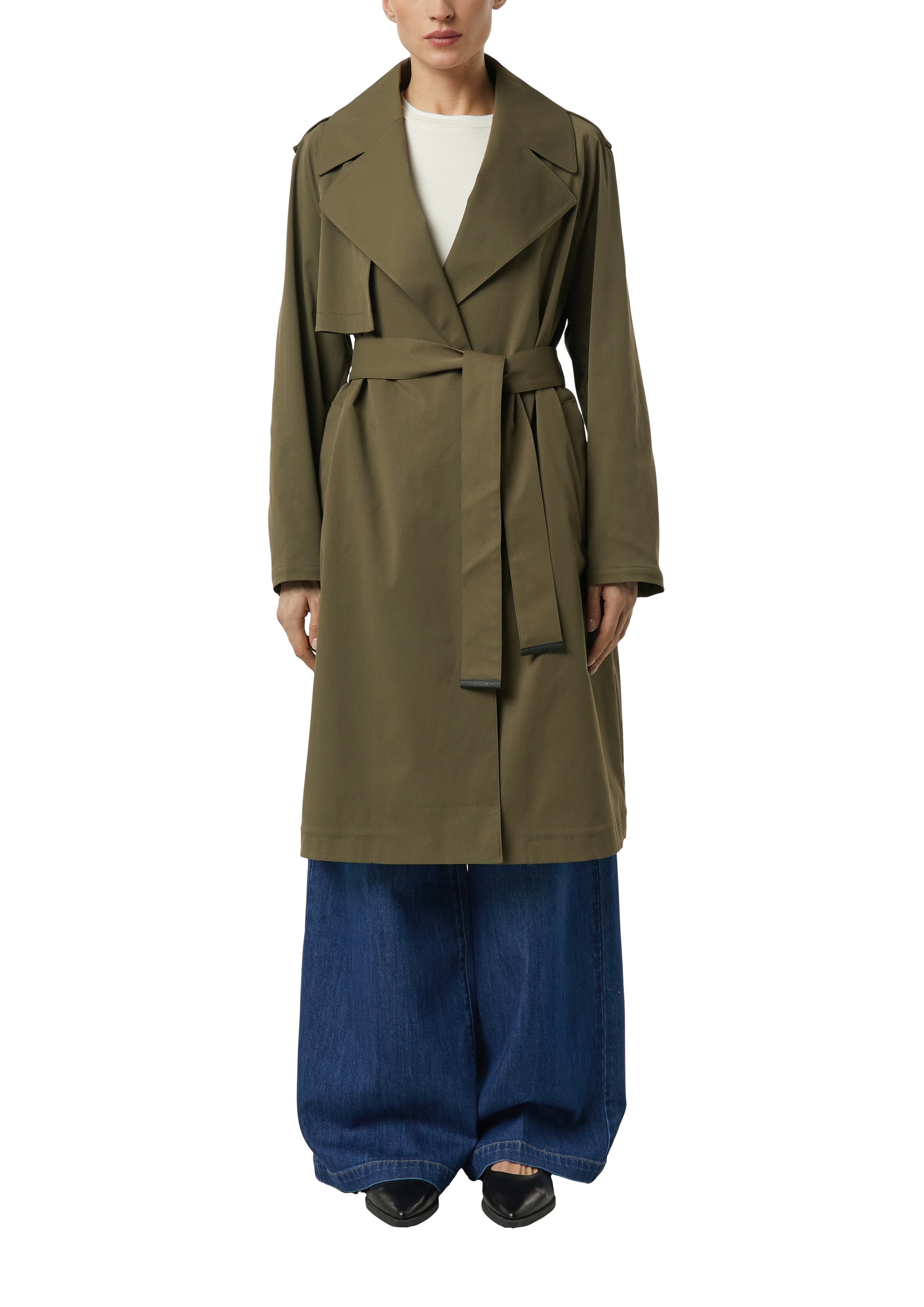 Image of Comma Trenchcoat mit Bindegürtel