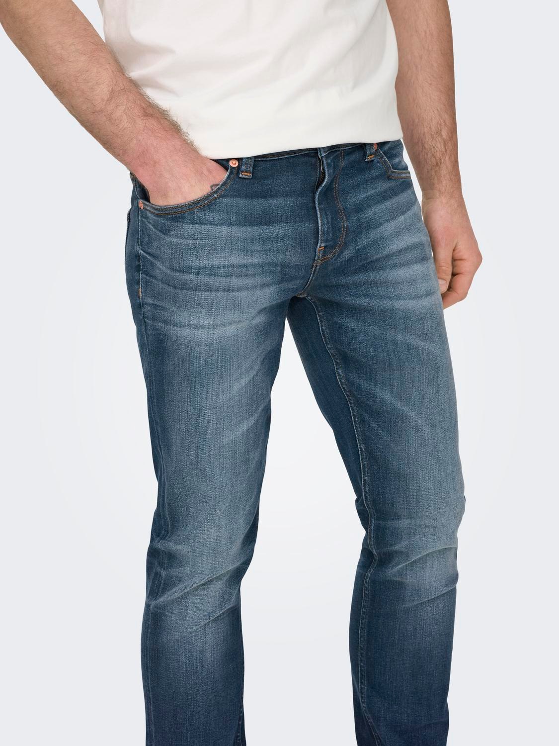 ONLY & SONS Jeans slim »OS ONSLOOM SLIM BLUE GREY 40« mit Destroyed Effekt