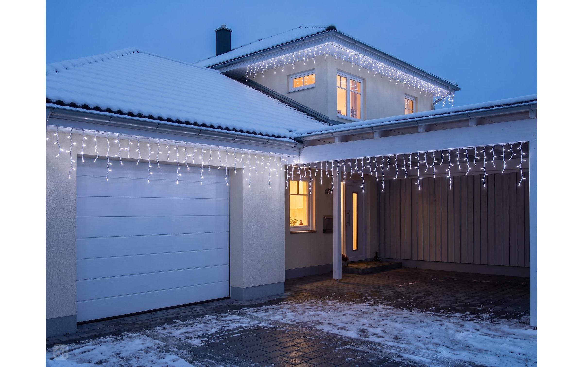 Cocon Lichterkette »Eiszapfen-Lichterkette, 960 LEDs Neutralweiss, 23.8 m«