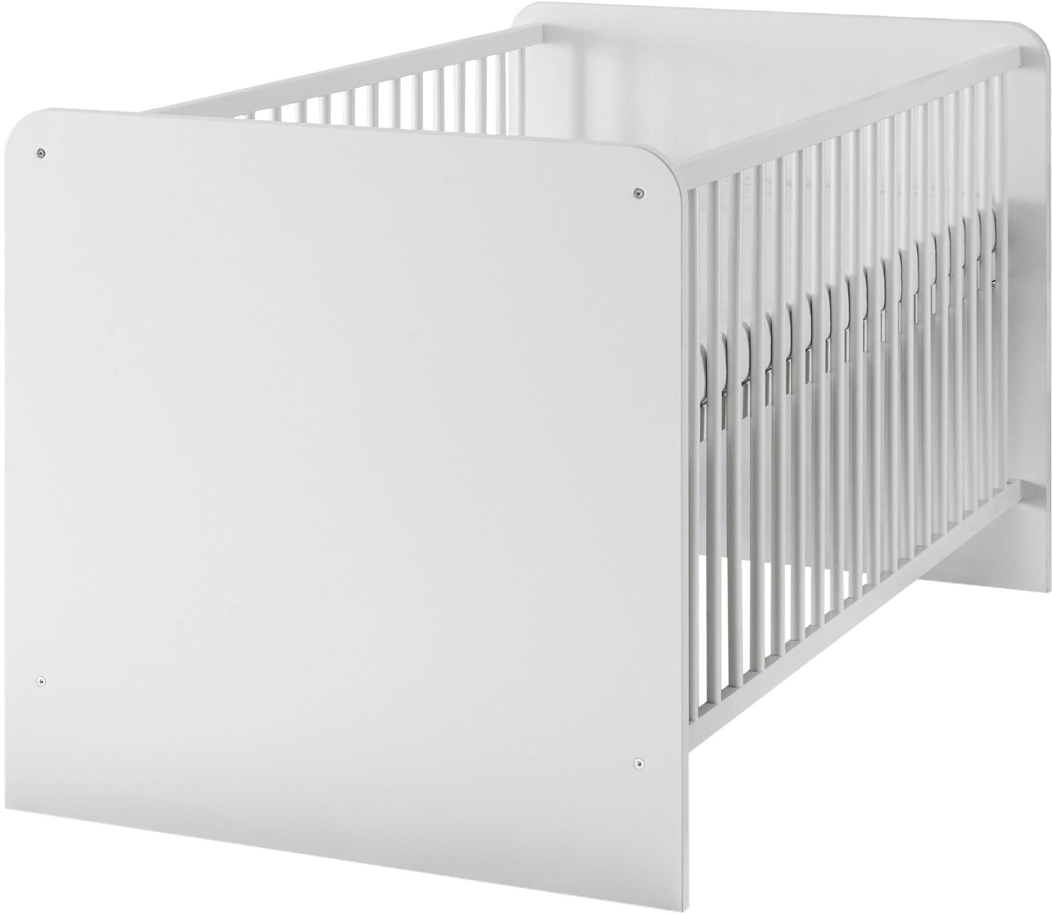 Begabino Babyzimmer-Komplettset »Bibo«, (Set, 3 tlg., Bett, Wickelkommode, Schrank), Bett + Wickelkommode + 3-trg. Schrank