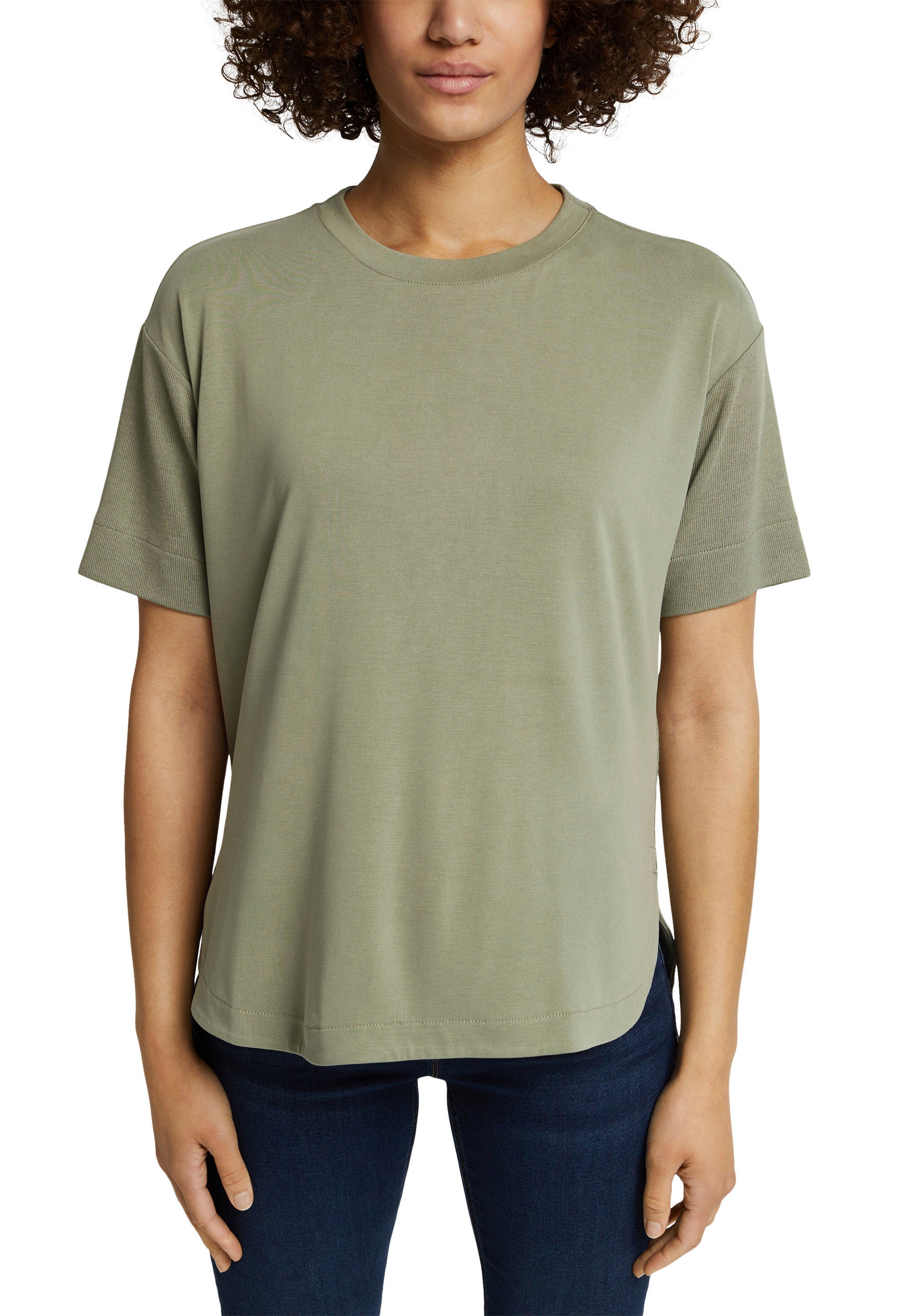 Image of Esprit T-Shirt, mit Strick-Details bei Ackermann Versand Schweiz