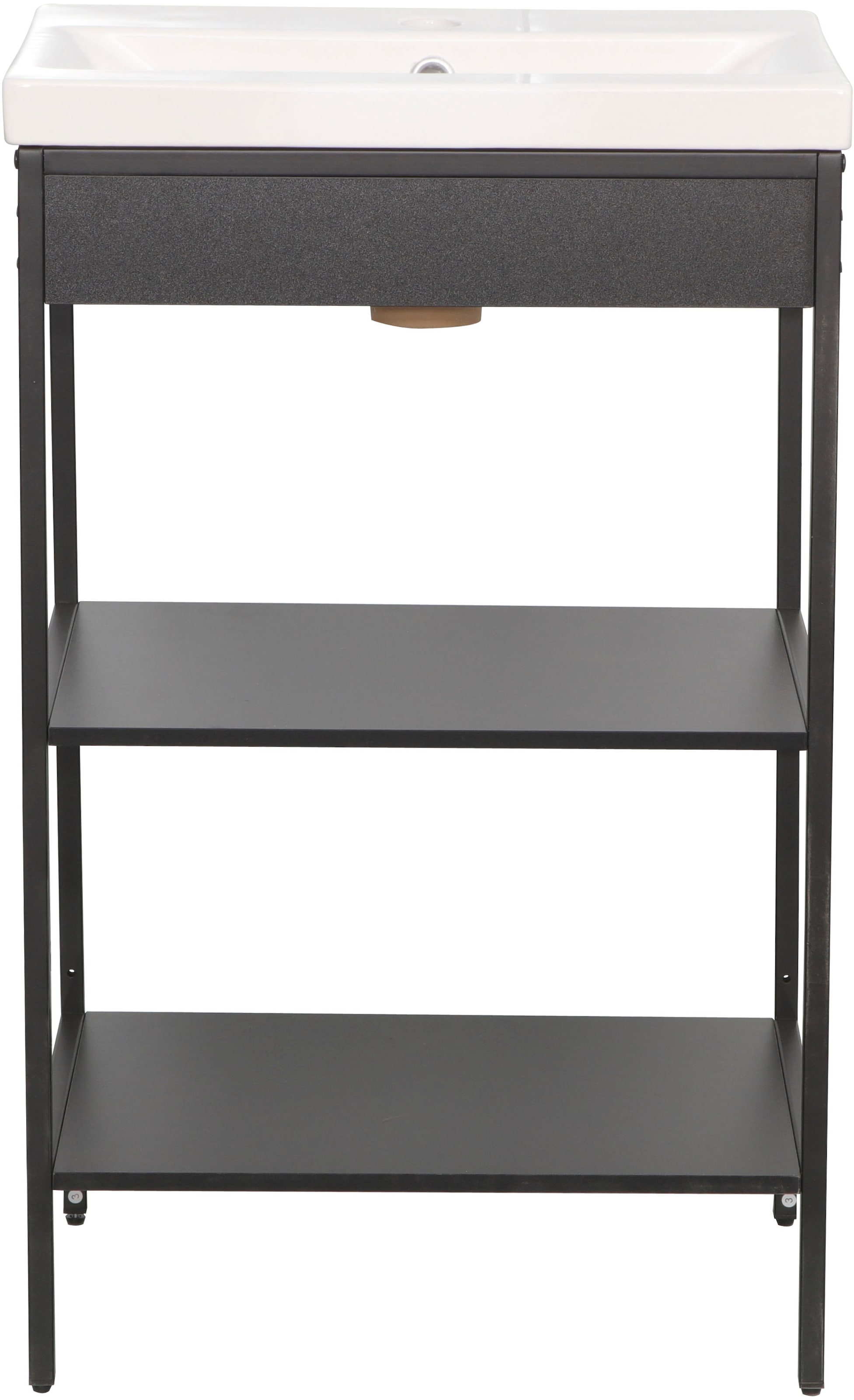 welltime Waschbeckenunterschrank »Lodi« 1 Stk. tlg. Badezimmerregal mit 2 offenen Fächern - (B/T/H) 51/40/80 cm