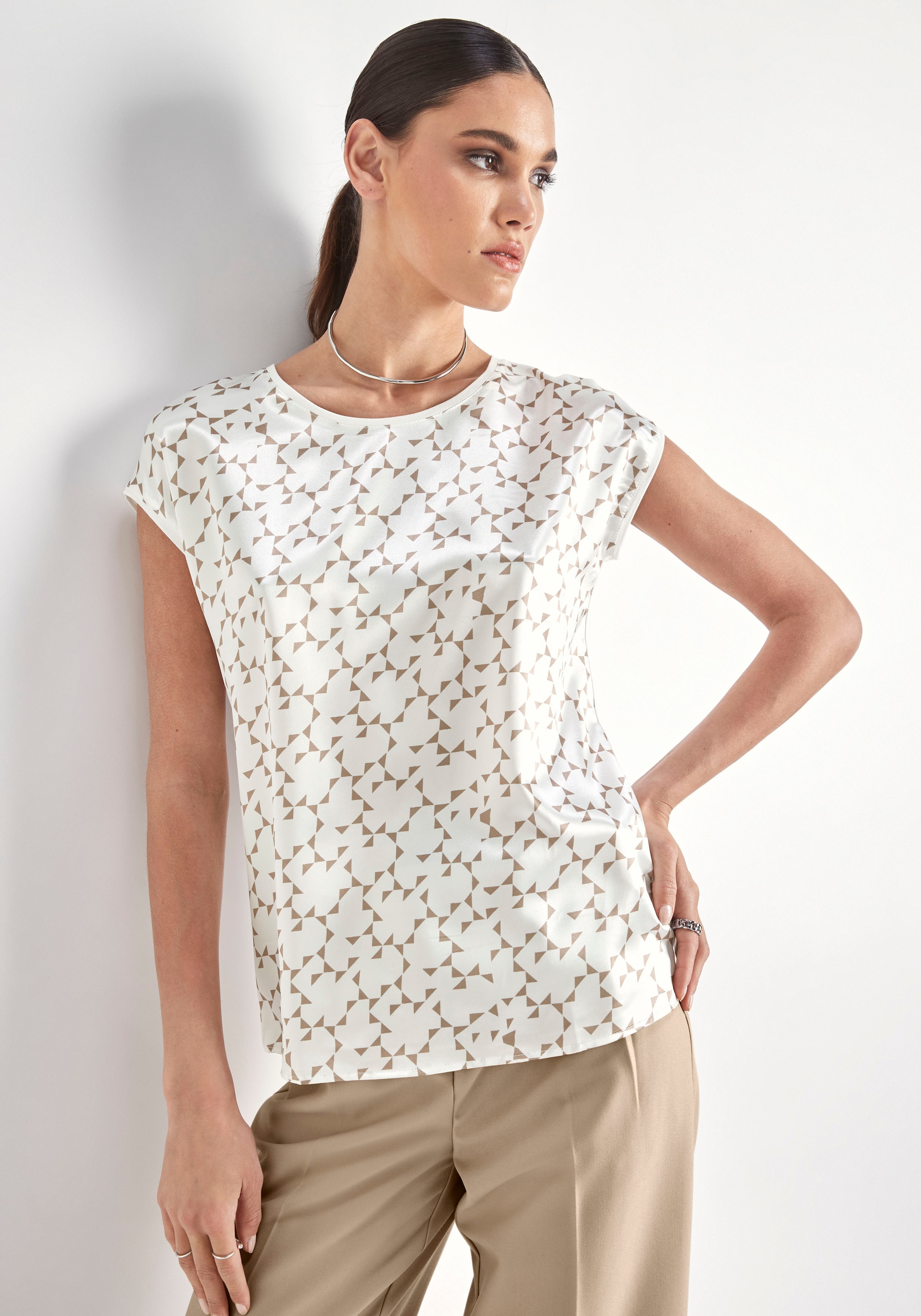 HECHTER PARIS T-Shirt, mit kurzen Ärmeln versandkostenfrei auf | Gemusterte Kleider