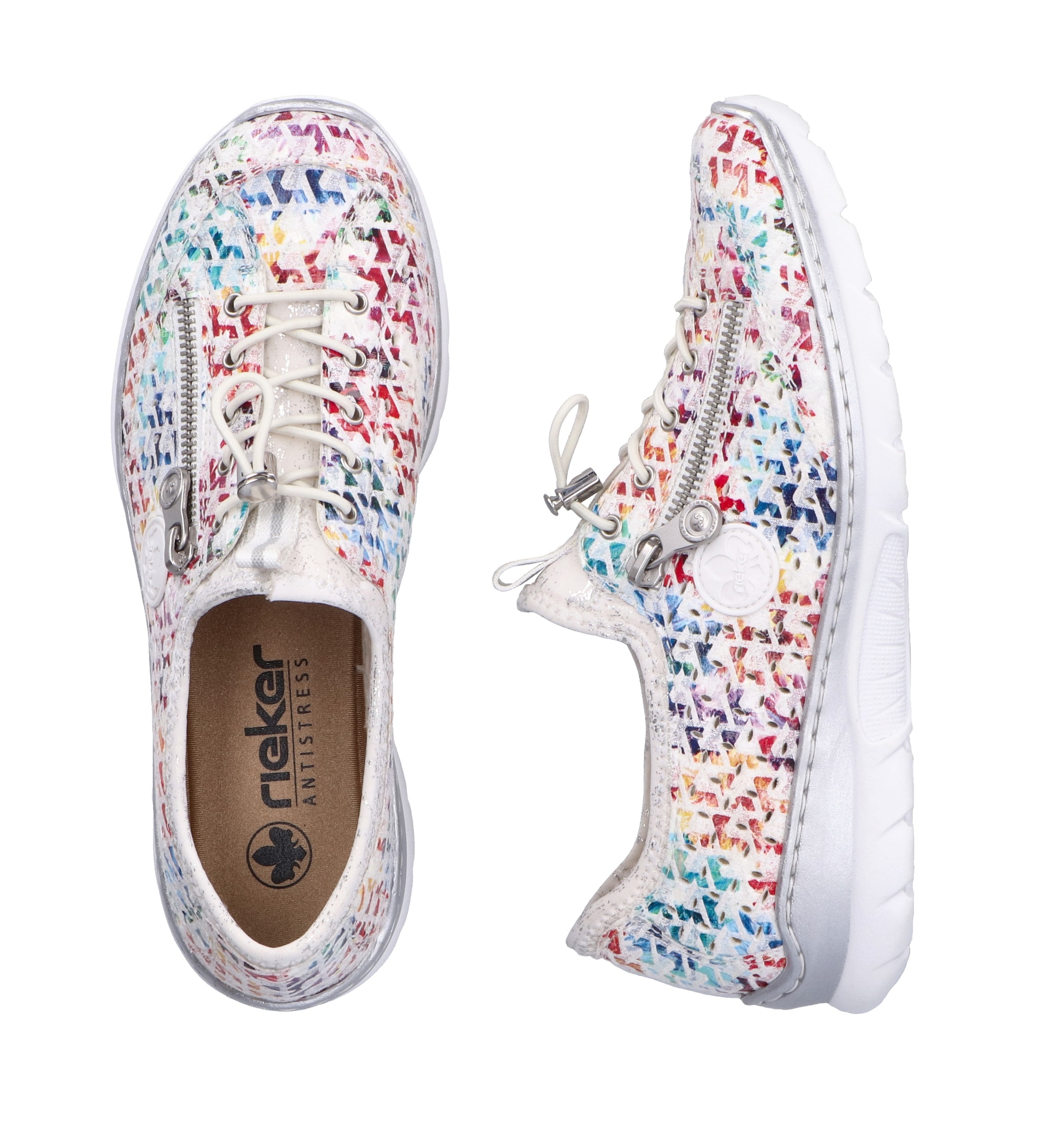 Rieker Slip-On Sneaker  Schlupfschuh, Freizeitsneaker, Halbschuh mit MemoSoft-Ausstattung