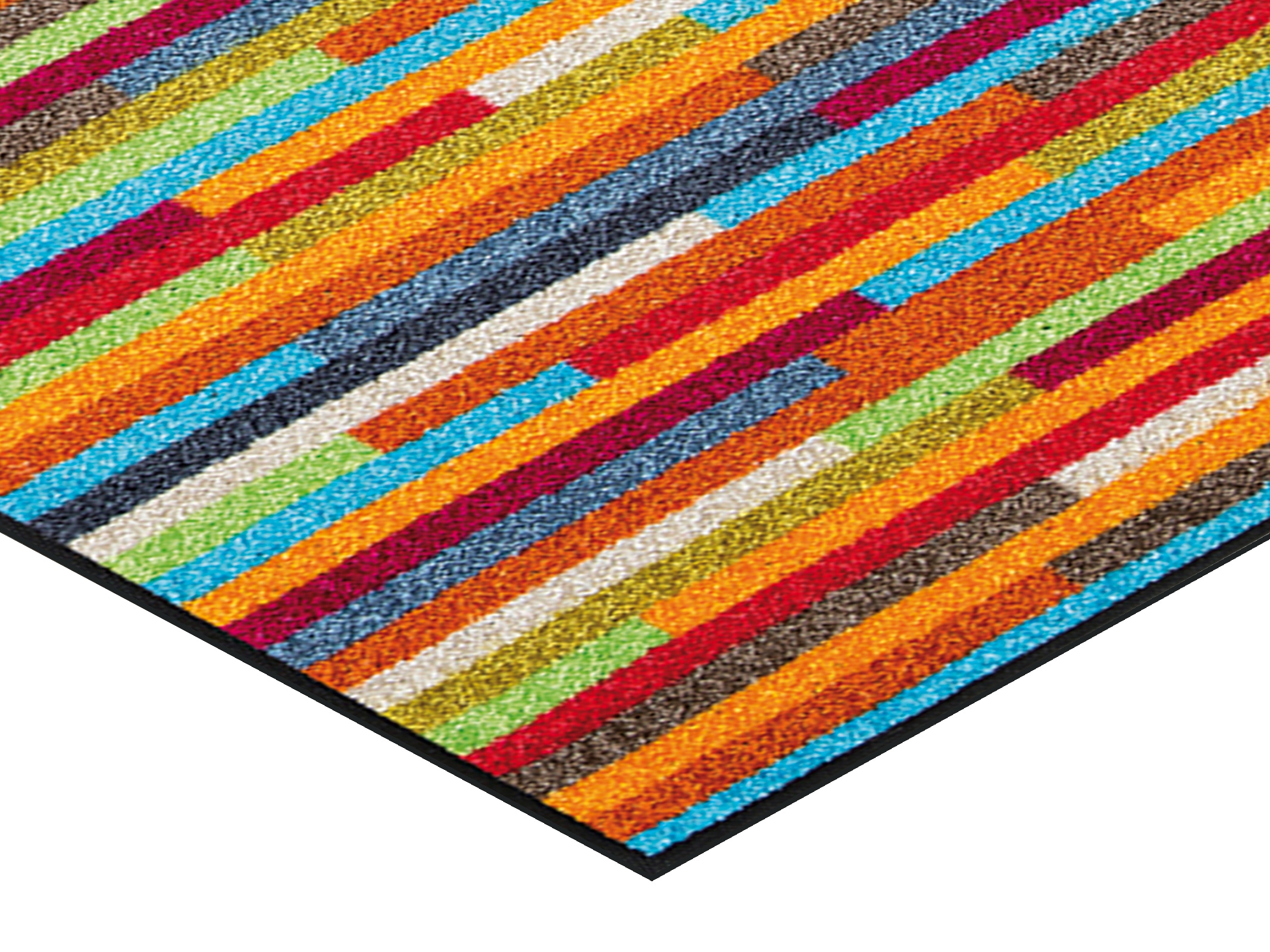 wash+dry by Kleen-Tex Tapis de sol »Mikado Stripes« Rectangulaire 7 mm Höhe Schmutzfangläufer, modernes Streifen Design, rutschhemmend, waschbar