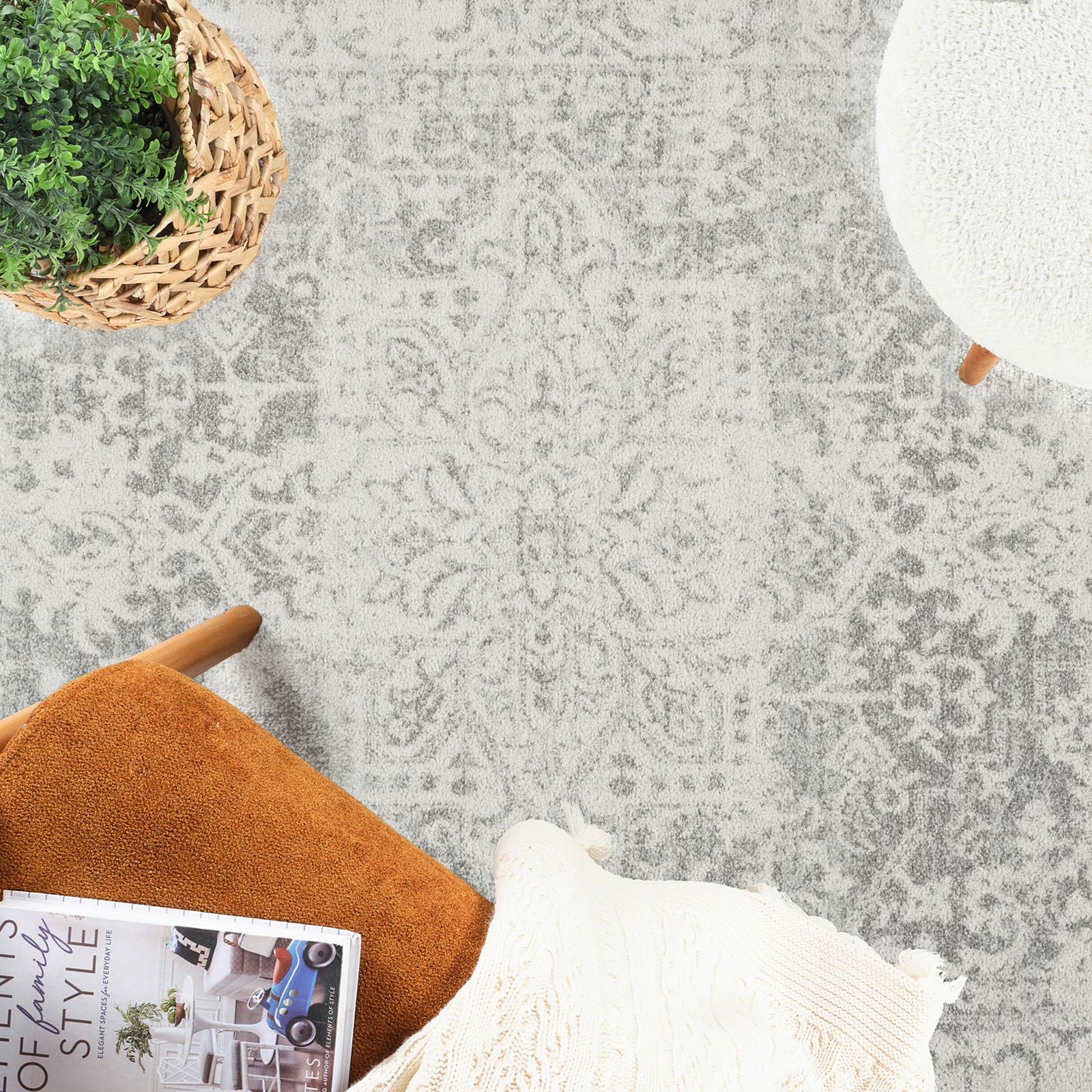 Livabliss Tapis »SYRACUSA, 275x200 cm« ovale 11 mm Höhe Vintage Orientteppich, Traditional Kurzflor Boho Wohnzimmerteppich