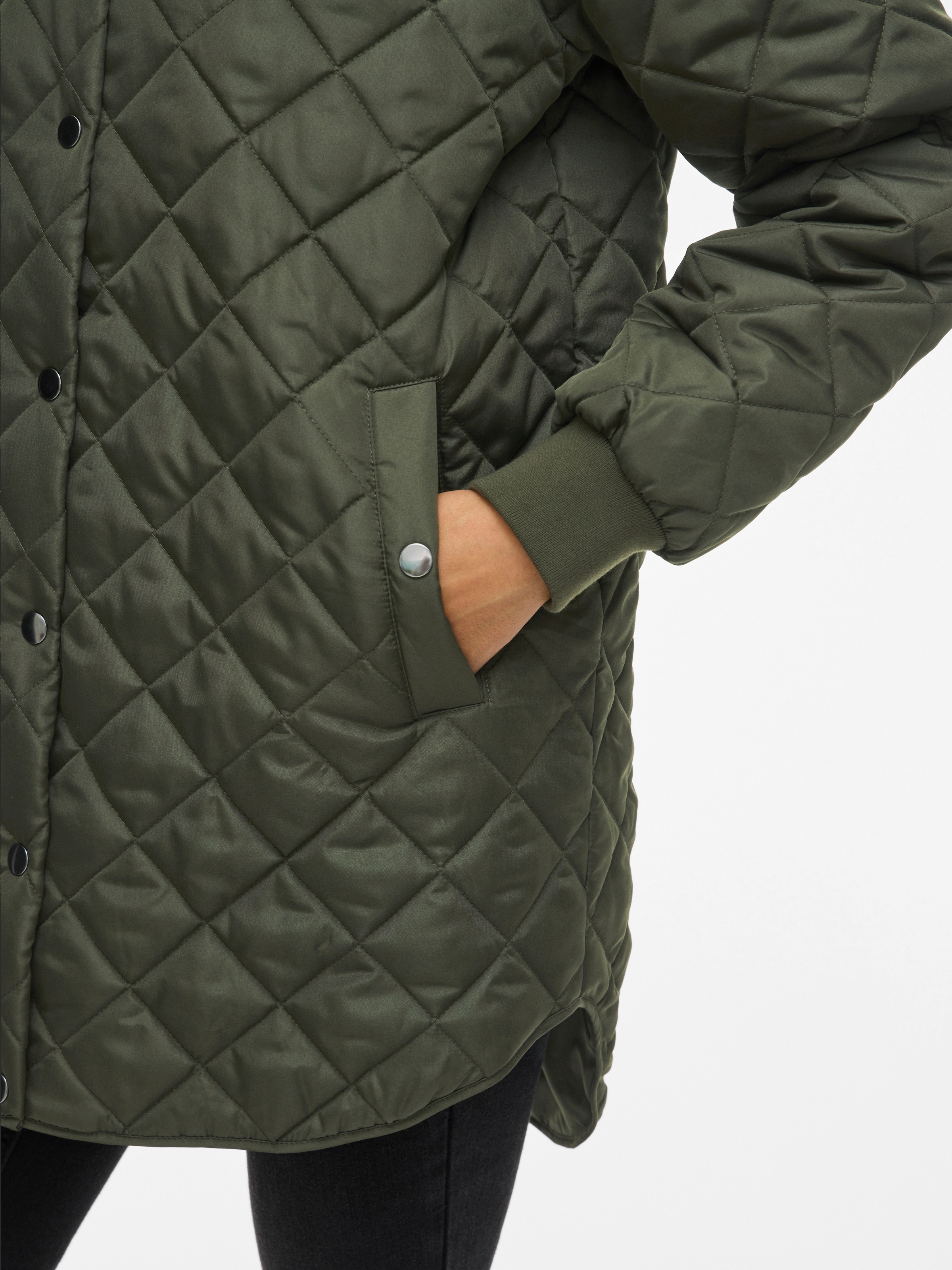 Vila Steppjacke »VITATE L/S HOODED JACKET - NOOS«, mit Kapuze