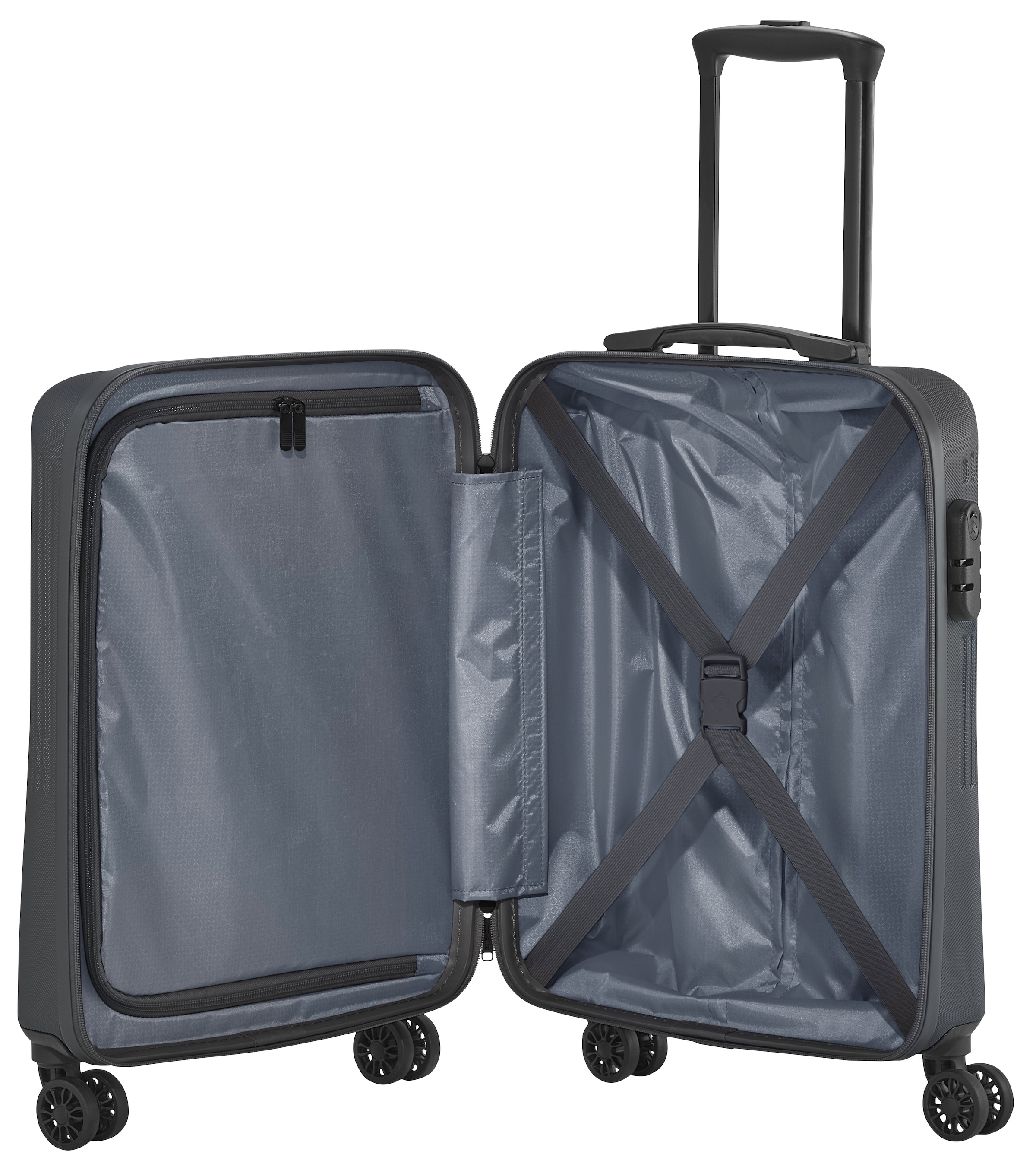 travelite Trolleyset »BALI 3-teilig Hartschale« TSA-Schloss – robustes Reisegepäck