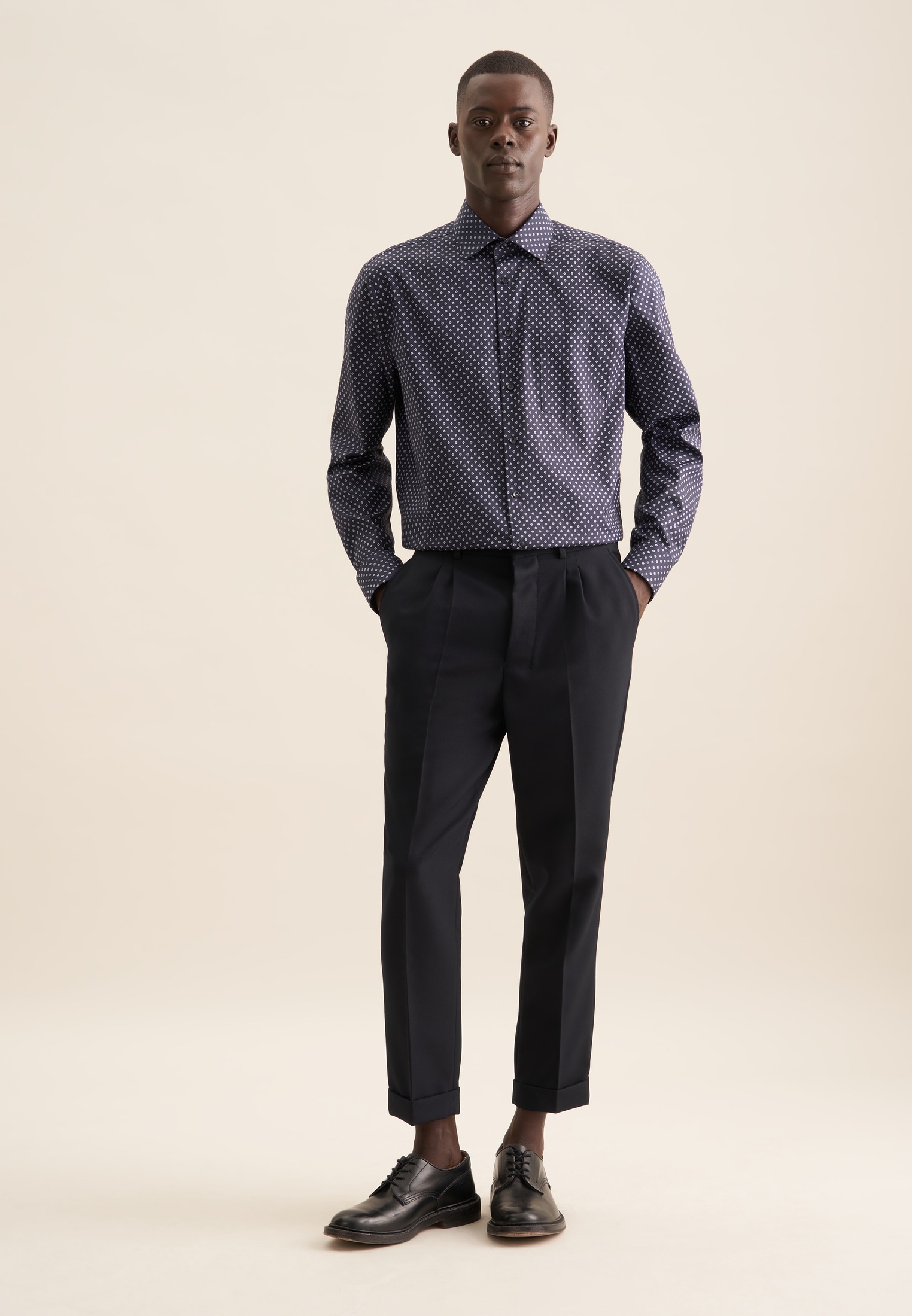 seidensticker Chemise d'affaires »Regular« Regular 1/1 Kentkragen Druck