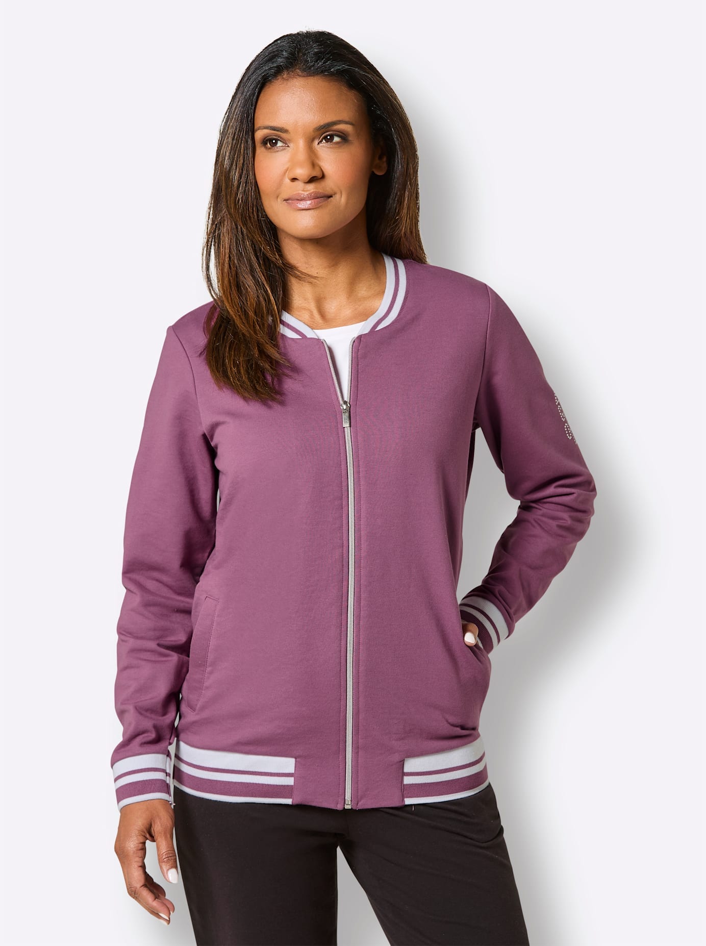 Image of feel good Langjacke ohne Kapuze