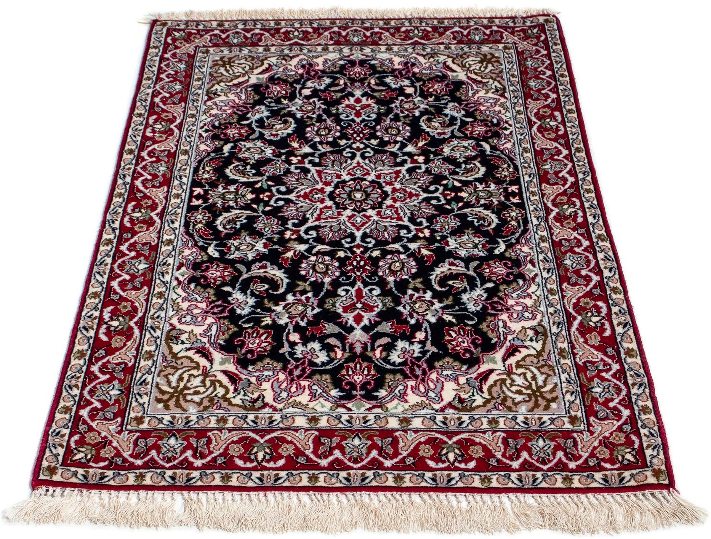 Image of morgenland Orientteppich »Perser - Isfahan - Premium - 107 x 69 cm - dunkelrot«, rechteckig, 6 mm Höhe, Wohnzimmer, Handgeknüpft, Einzelstück mit Zertifikat bei Ackermann Versand Schweiz
