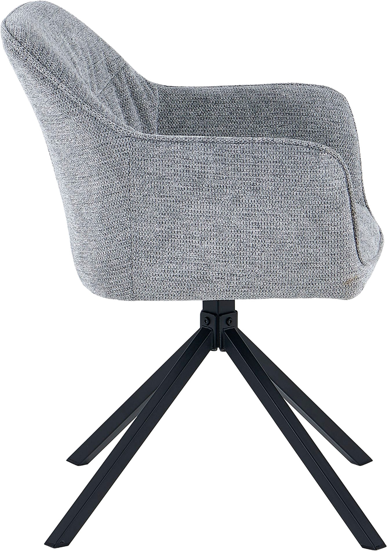 GOODproduct Esszimmerstuhl »Turin« (Set) 2 Stk.moderner Stuhl, 360 Grad drehbar, mit hochwertigem Strukturstoff