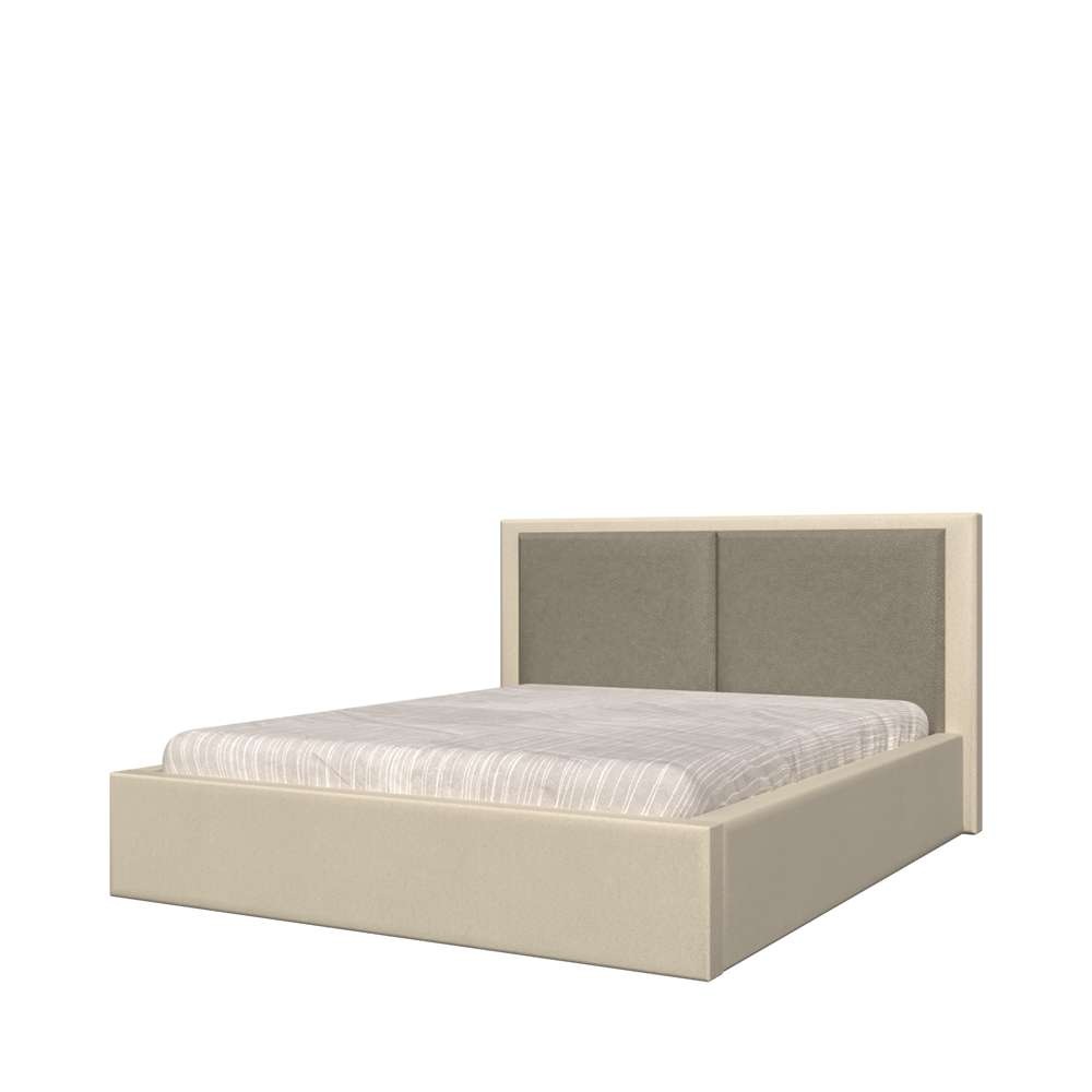 Image of GOODproduct Bettgestell "Opera, 160 oder 180 x 200 cm Liegefläche" mit Lattenrost, Bettkasten, Gasdruckfeder, gepolstertes Kopfteil