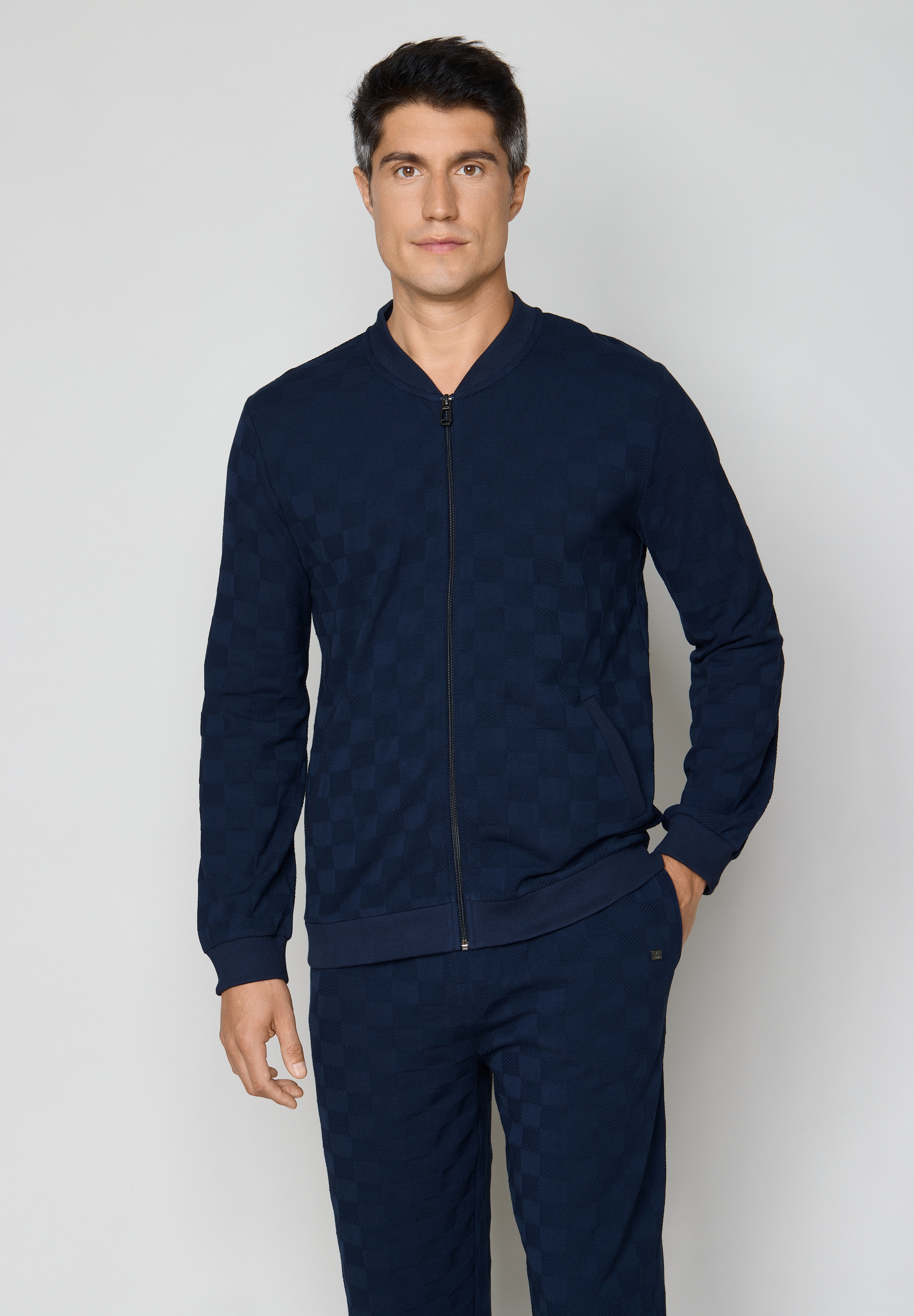 Image of JOOP Sweatjacke aus Jersey, mit Reissverschluss, bequeme Passform