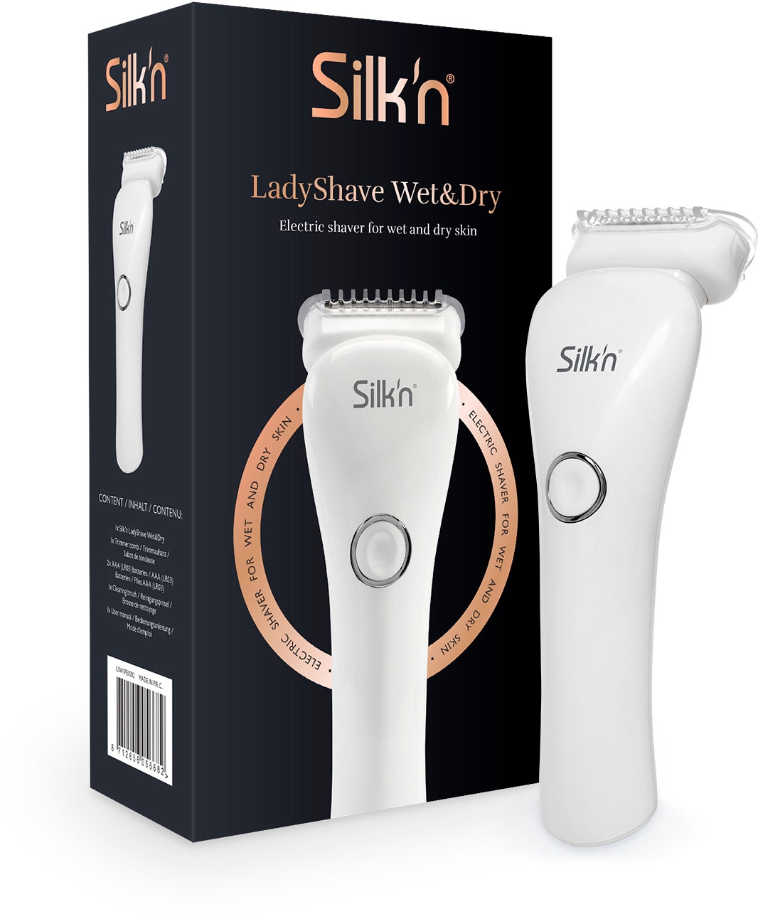 Image of Silkn Elektrorasierer "LadyShave" 1 Stk. Aufsätze Wet&Dry