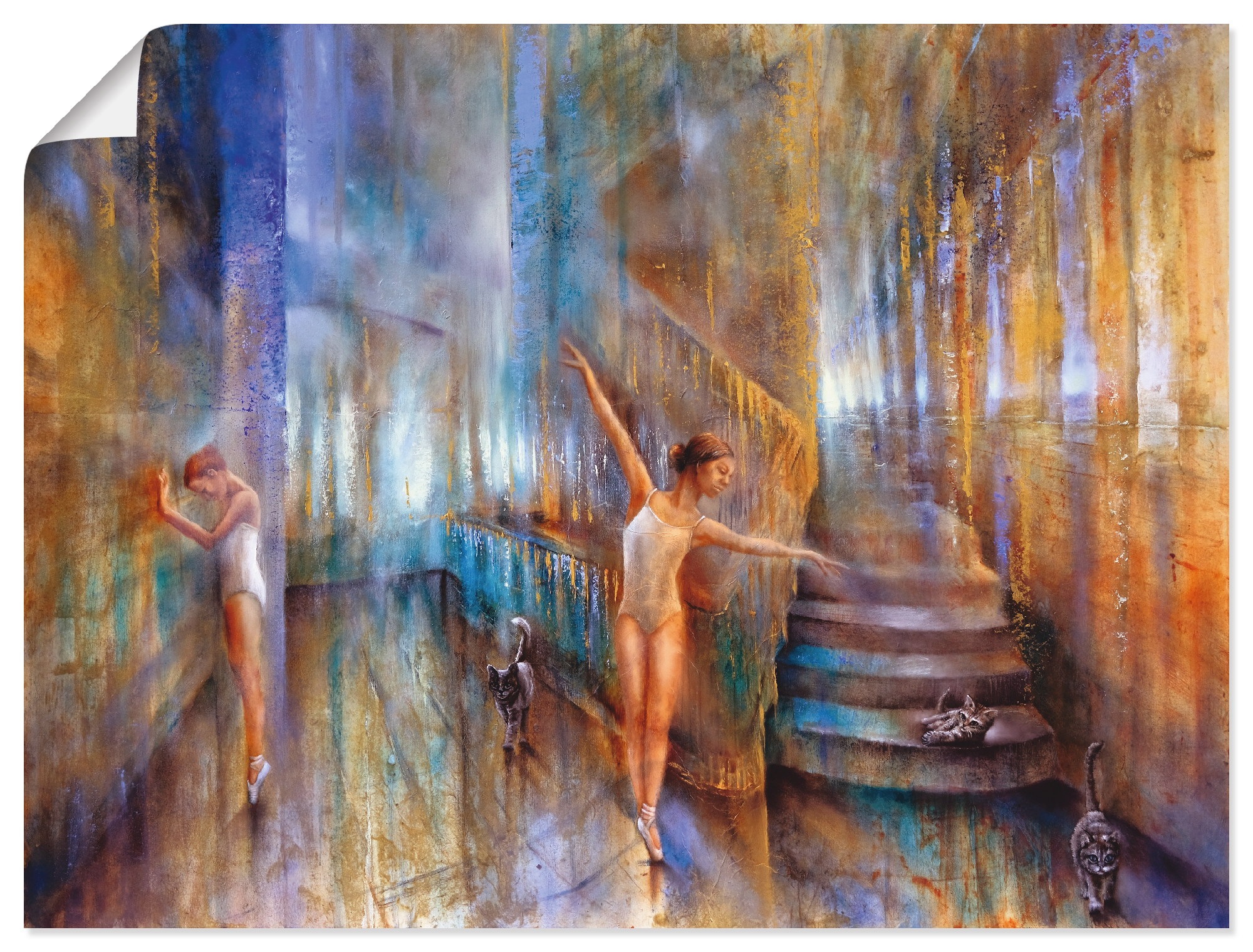 Image of Artland Wandbild »Katzen«, Katzen, (1 St.), in vielen Grössen & Produktarten - Alubild / Outdoorbild für den Aussenbereich, Leinwandbild, Poster, Wandaufkleber / Wandtattoo auch für Badezimmer geeignet bei Ackermann Versand Schweiz