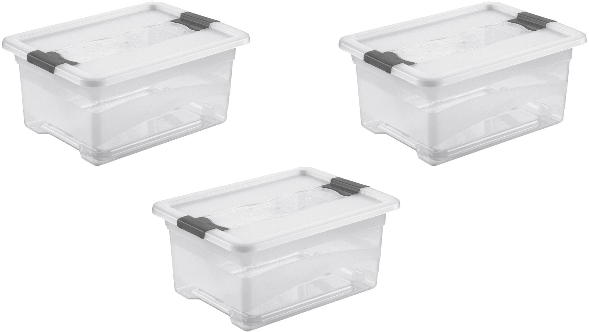 keeeper Organizer »cornelia«, (Set, 3 St.), Aufbewahrungsbox, 12 L, mit Deckel, Schiebeverschluss