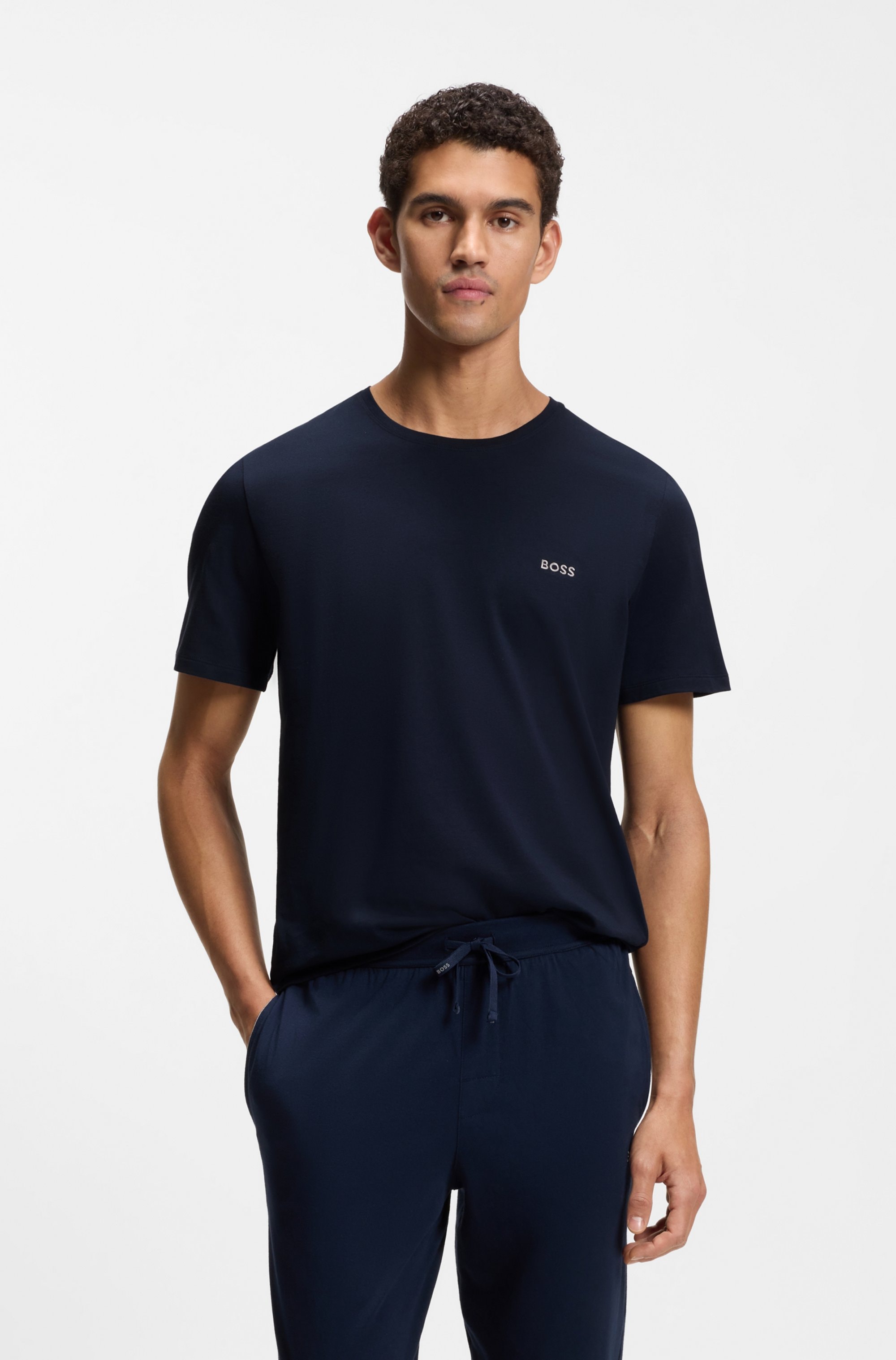 Image of BOSS T-Shirt "Mix&Match T-Shirt R" mit BOSS Stickerei auf der Brust