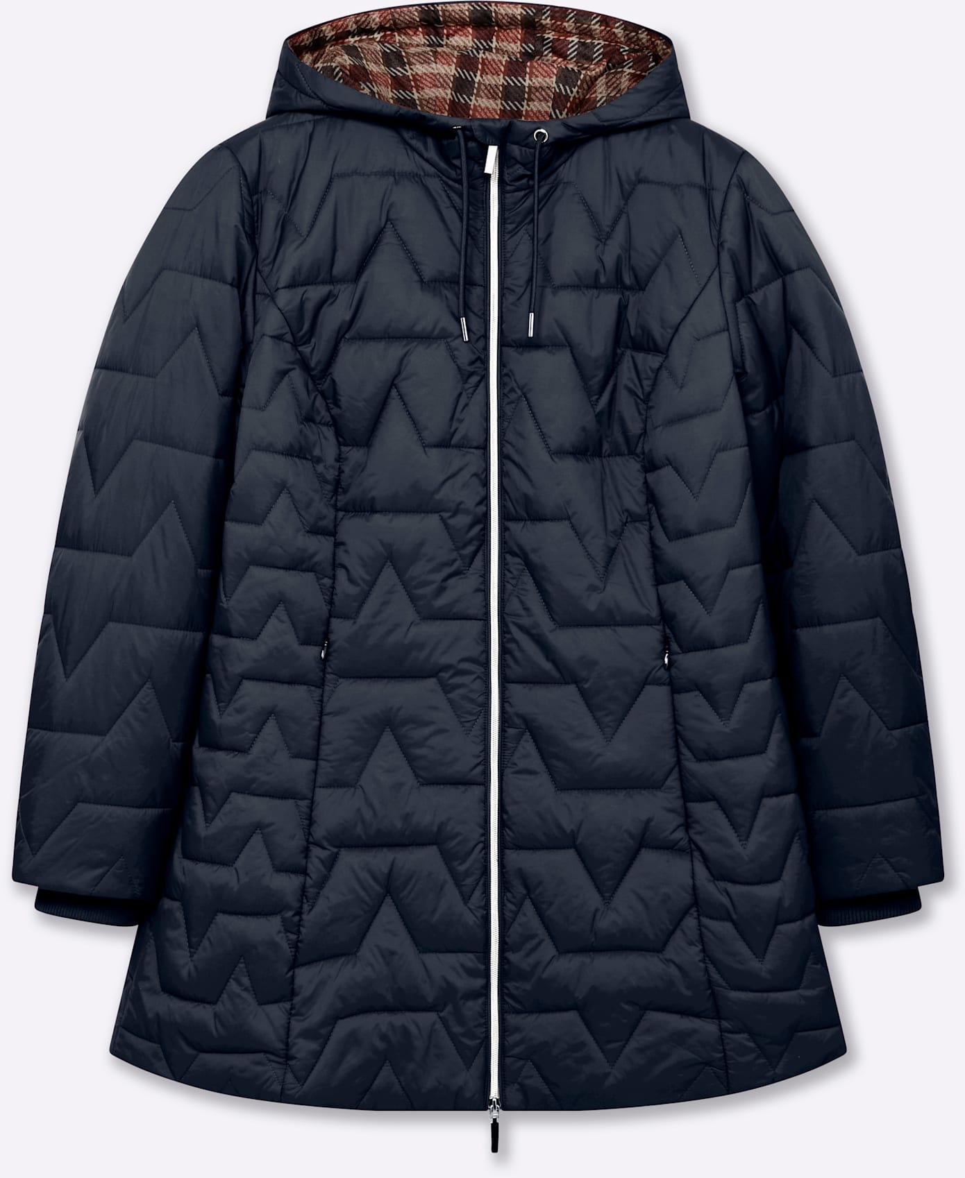 Sheego Veste matelassée avec capuche