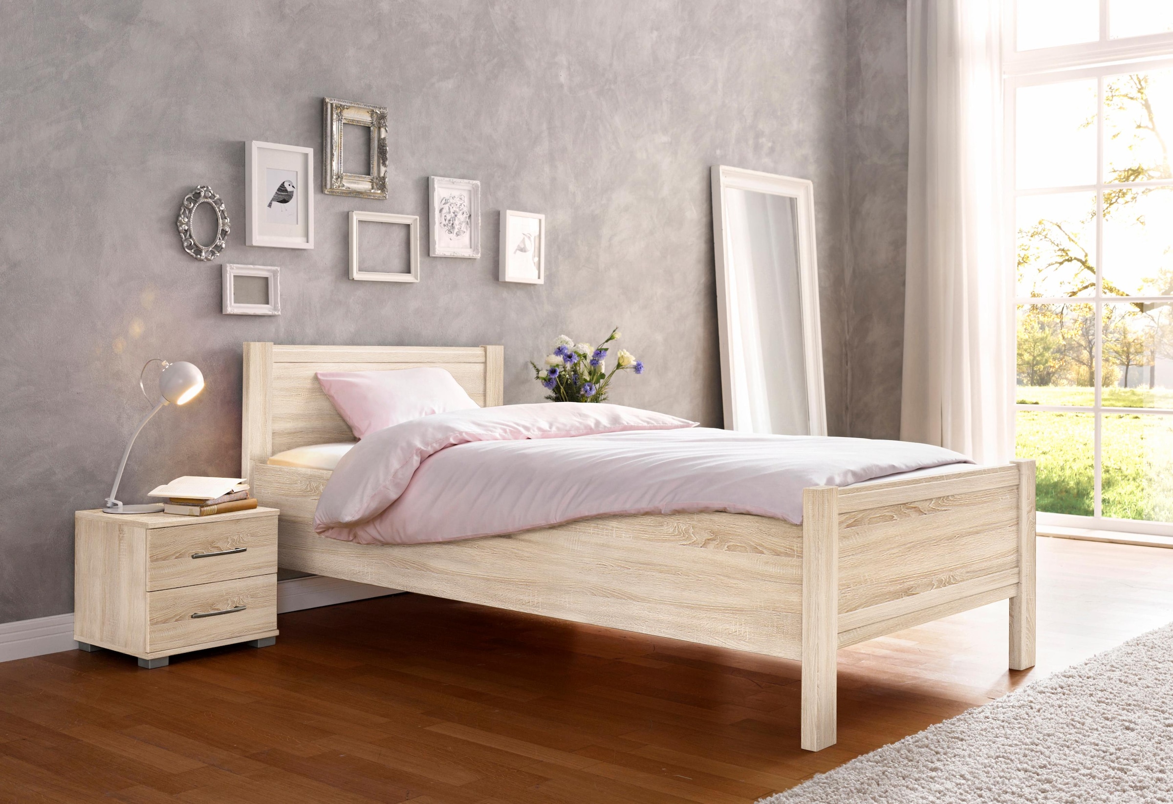 priess Bett »Husum Schlafzimmer Jugendzimmer Rahmenbett«, mit Komforthöhe verschiedene Ausführungen hochwertige Premium Qualität