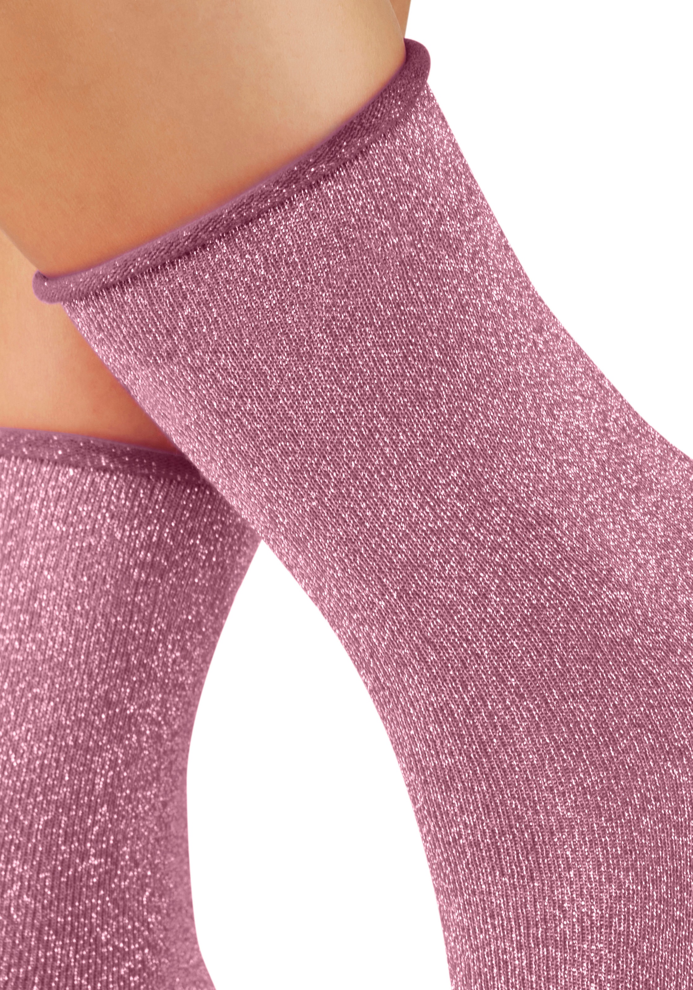 Copenhagen Studios Socken Packung, 2 Paar tlg. mit glitzernden Metallfäden