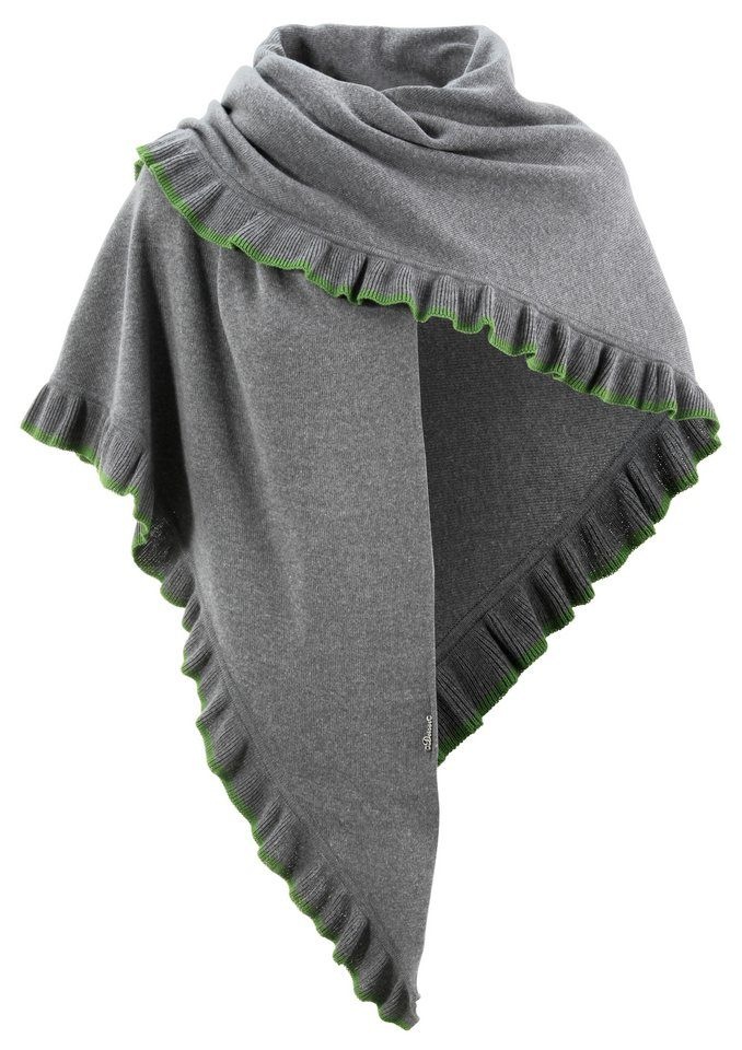 Image of Turi Landhaus Dreieckstuch, Damen, Trachtenponcho mit Rüschen bei Ackermann Versand Schweiz