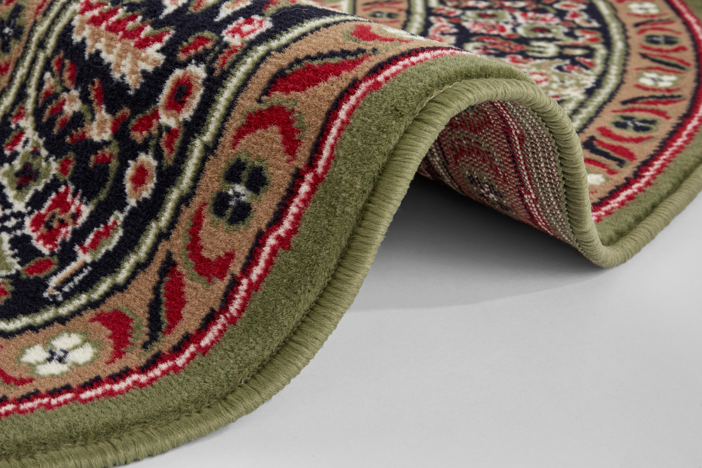 NOURISTAN Teppich »Skazar Isfahan«, rund, 9 mm Höhe, Kurzflor, Orient, Teppich, Vintage, Esszimmer, Wohnzimmer, Flur