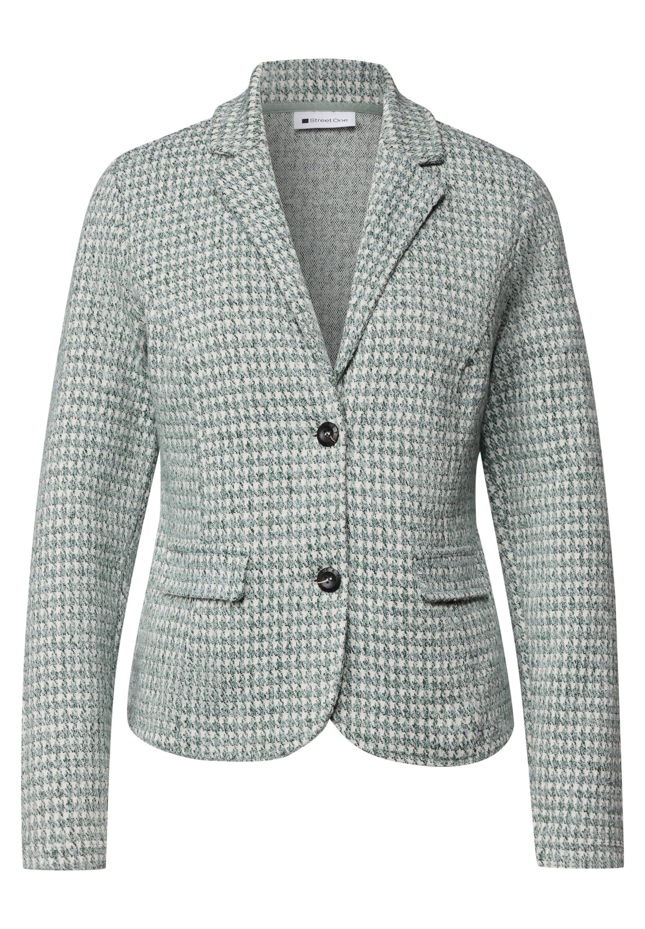 STREET ONE Blazer court blazer avec col à revers et motif