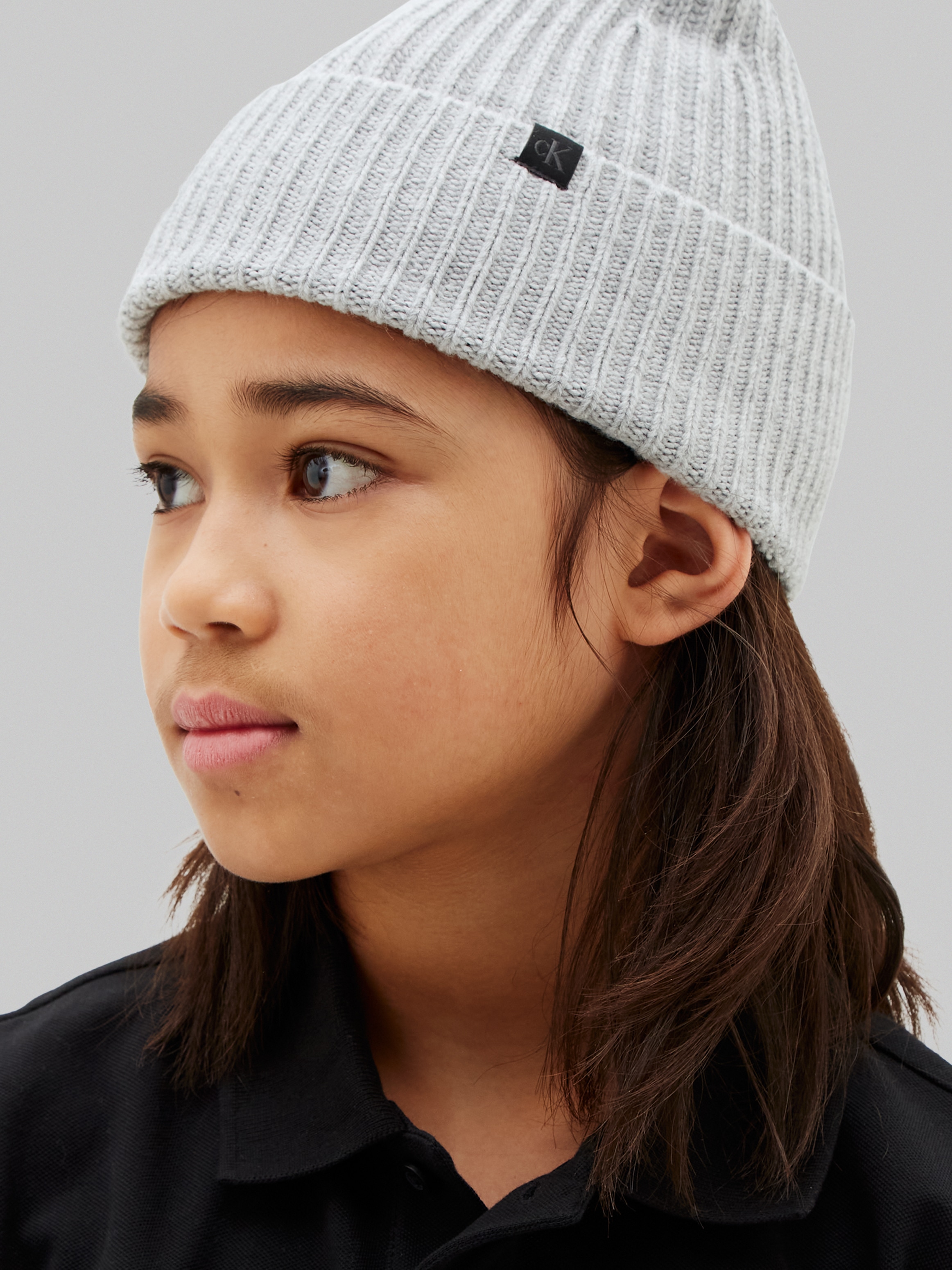 Calvin Klein Jeans Beanie »Monogram Rib Beanie« mit Logopatch