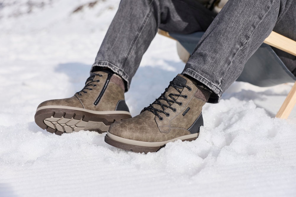 Rieker Winterstiefelette  Winterboots, Schnürboots mit Innenreissverschluss und RiekerTex