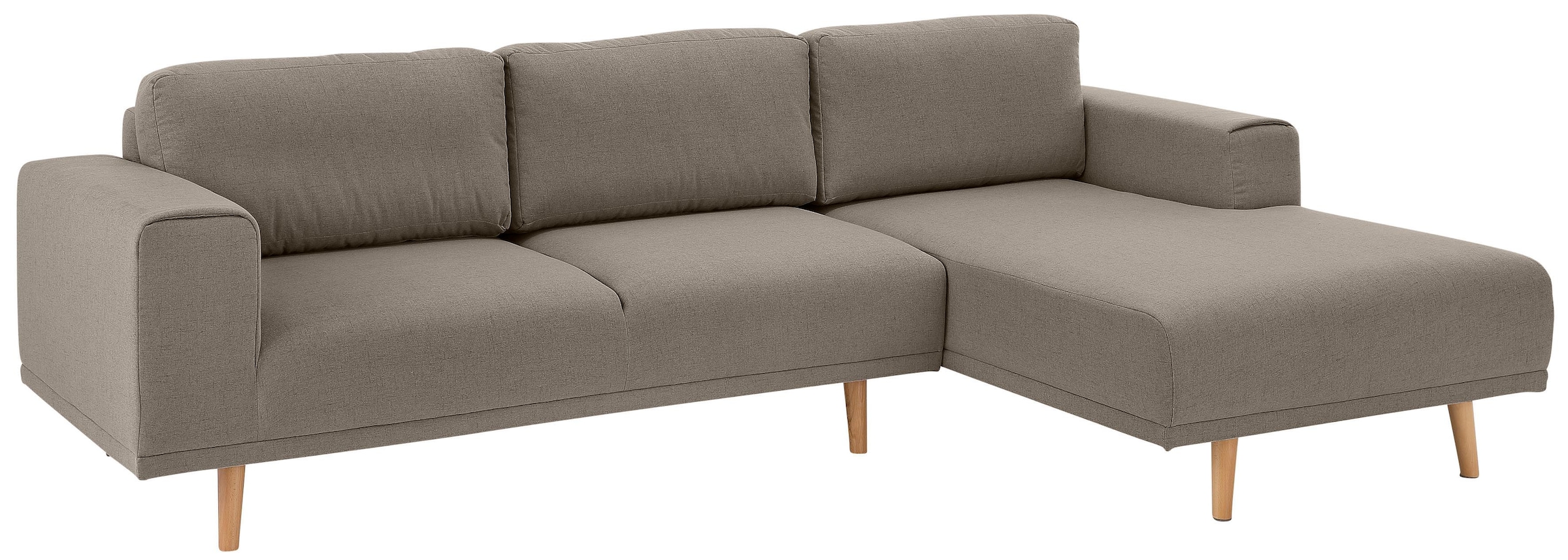 Ecksofa »Lasse L-Form«, im scandinavischen Stil mit Holzfüssen